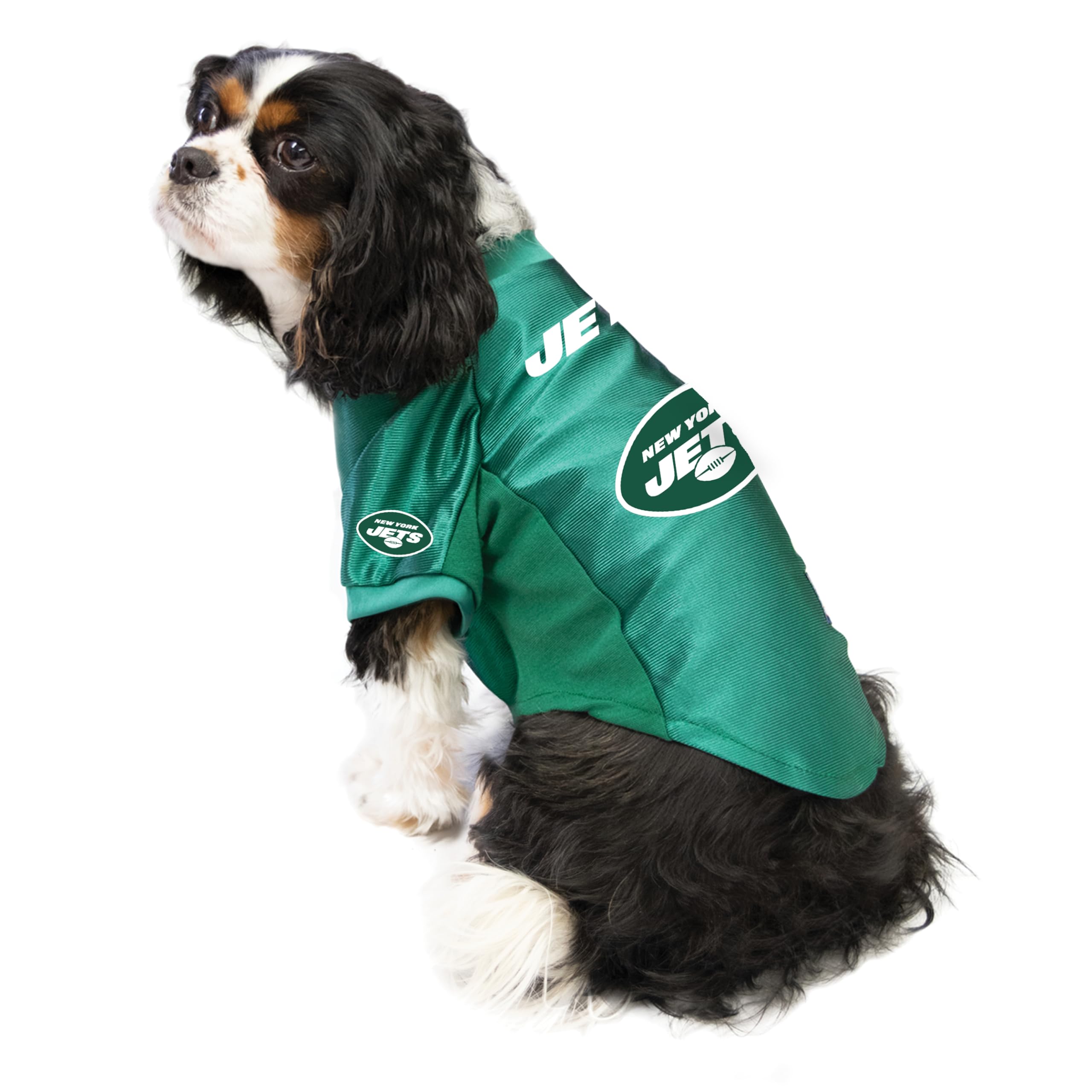 New York Jets Pet Jersey Stretch Size L Alternate