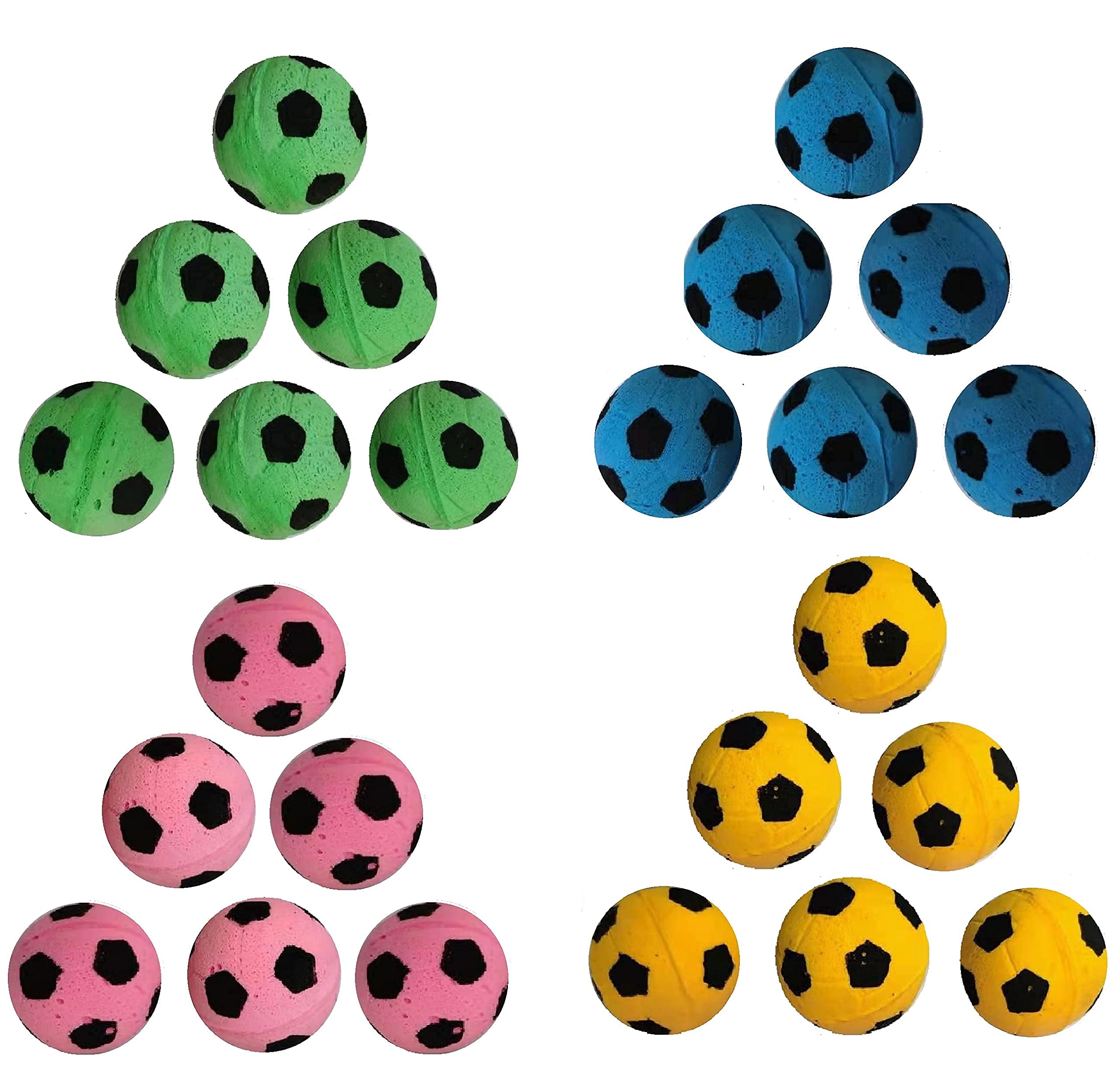 Shuyue Foam Soccer Balls Cat Toys (Balls Cat Toys (24Pcs))