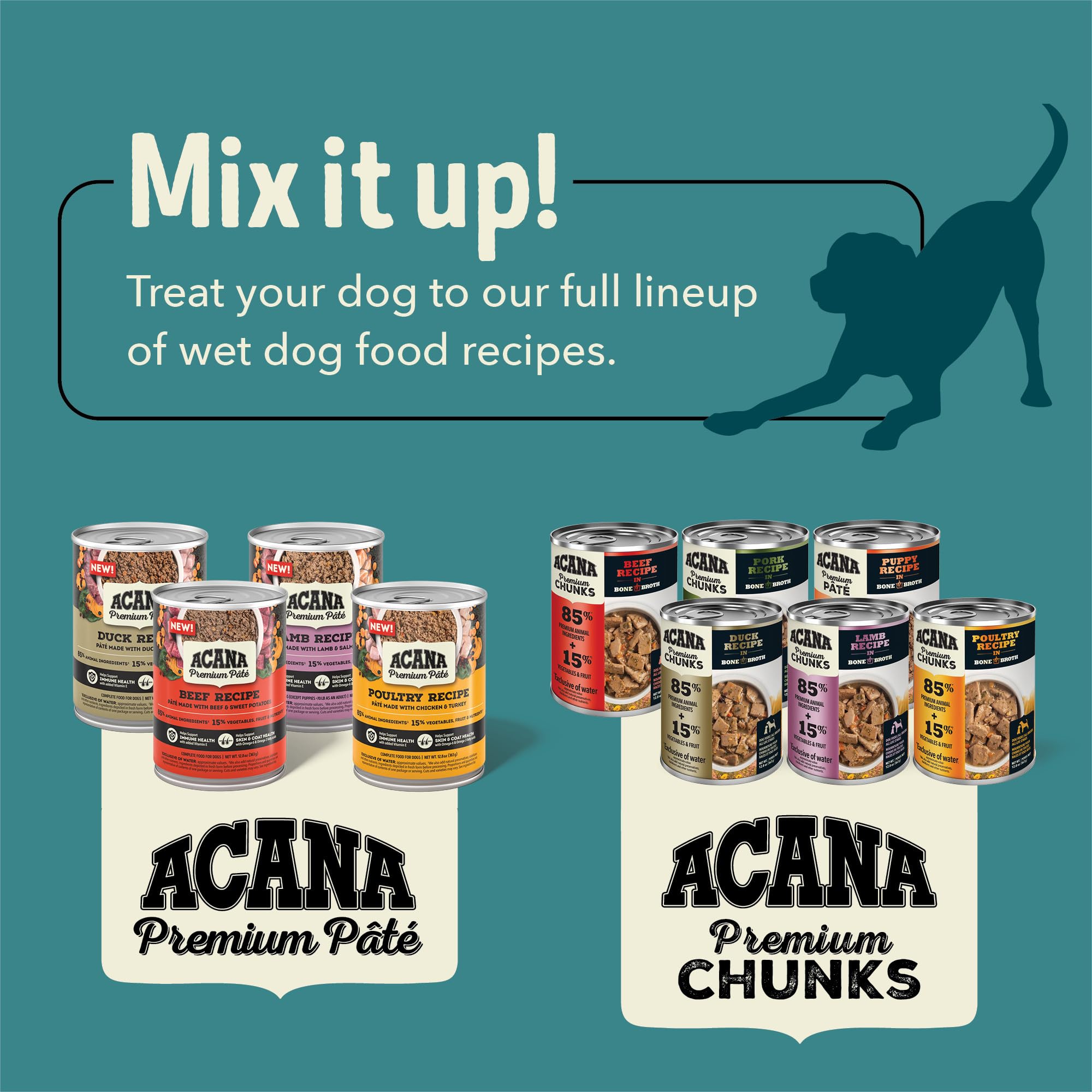ACANA Premium Pate in Bone Broth Grain-Free Wet Dog Food Beef Recipe 12.8oz Cans (12 Count)