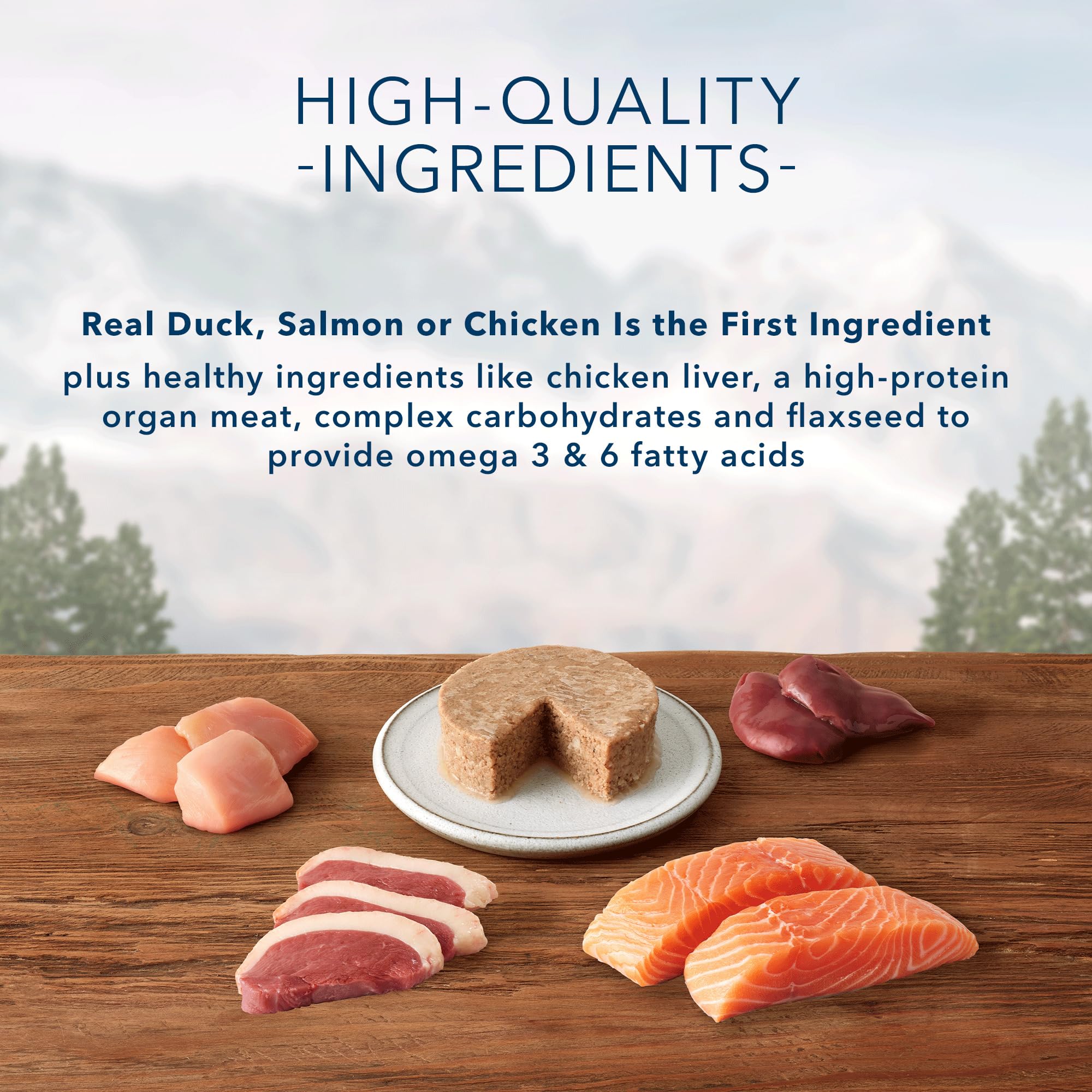 Blue Buffalo Wilderness High Protein, Natural Adult Pate Wet Cat Food Variety Pack, Chicken, Salmon, Duck 3-oz cans (24 Count- 8