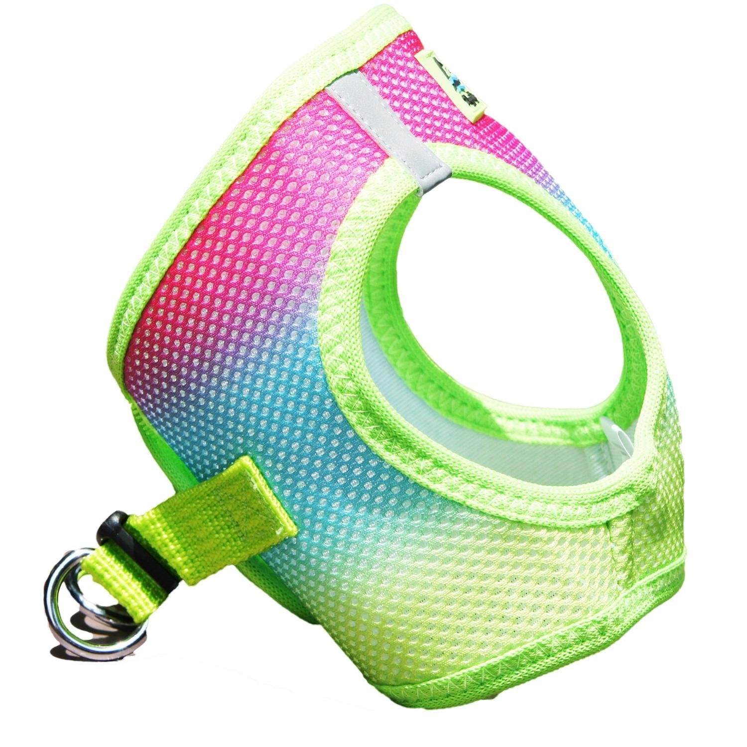 American River Choke-Free Dog Harness - Rainbow Ombre