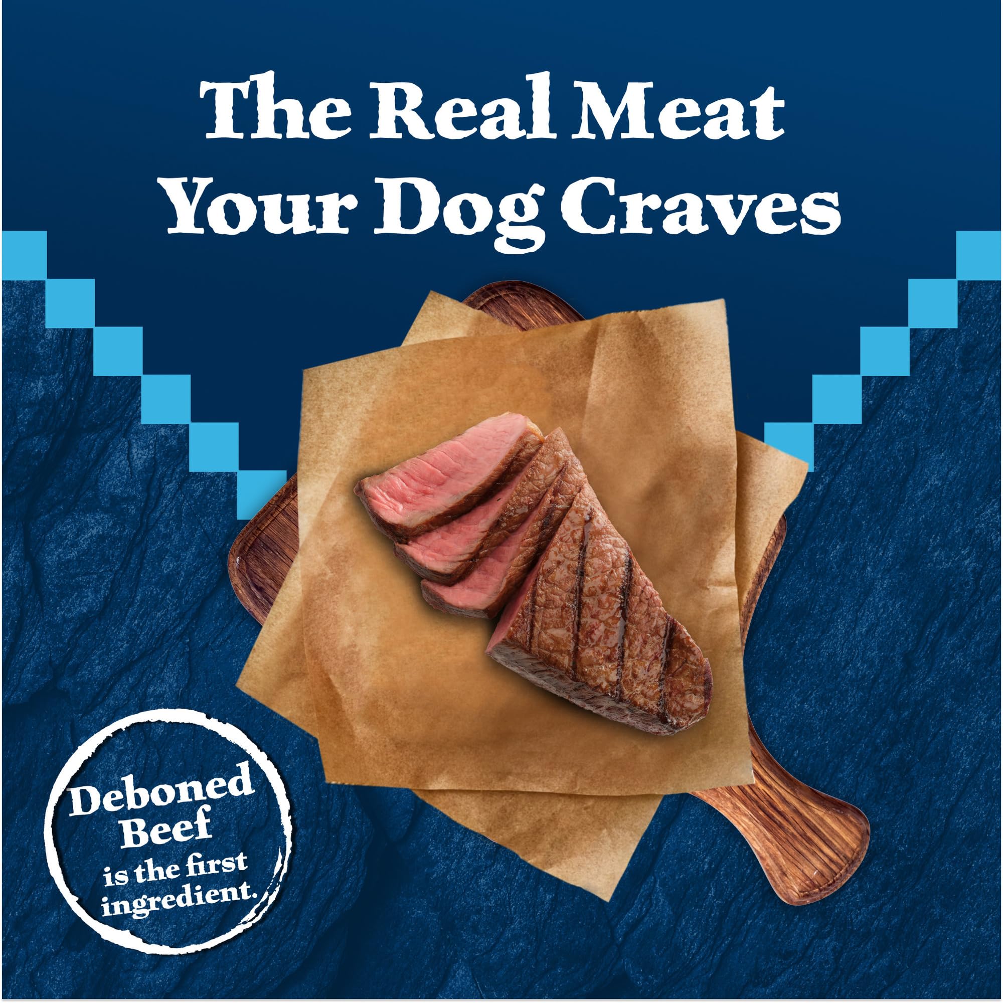 Blue Buffalo Wilderness Rocky Mountain High-Protein Adult Dry Dog Food Wholesome Grains Red Meat, 24lb. Bag