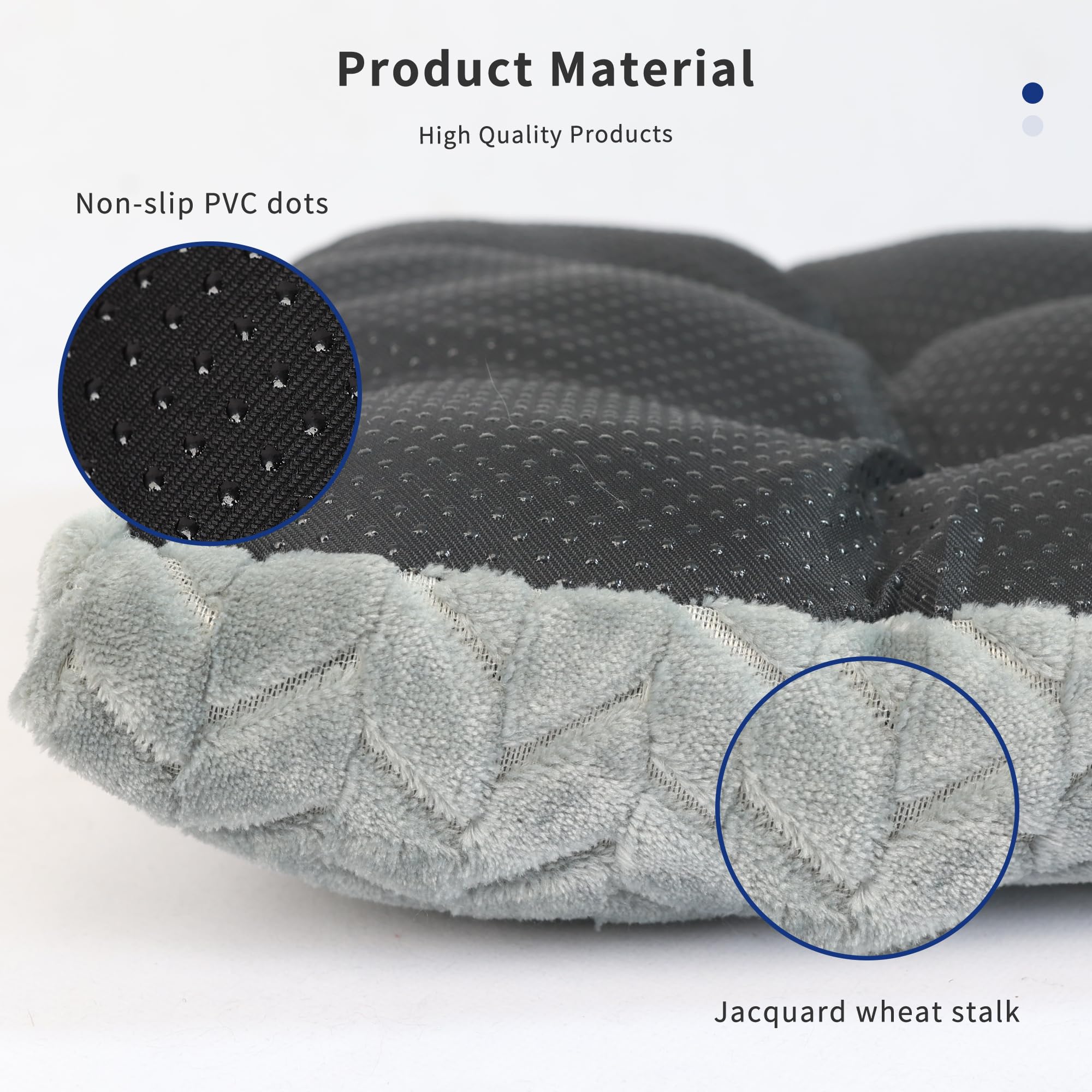 Small Dog Bed For Crate Washable 18 Inch Dogs Mats For Sleeping,Up To 10 Lbs Fluffy New Born Puppy For Carrier Tire Printing Gra