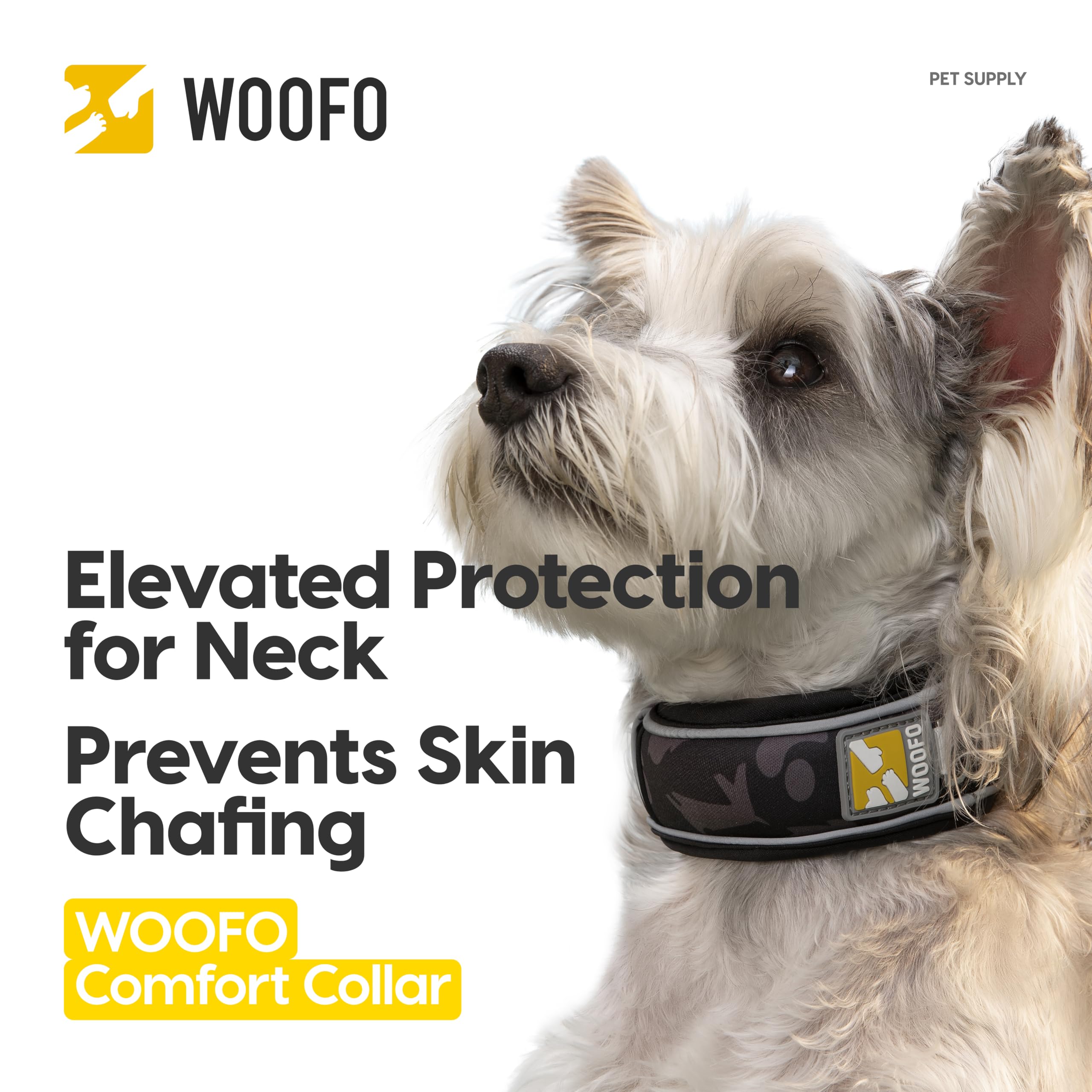 Woofo Premium Dog Collar | Super Adjustable For All Breeds, Quick Release Buckle | Extra Soft And Widened Padding & Reflective T