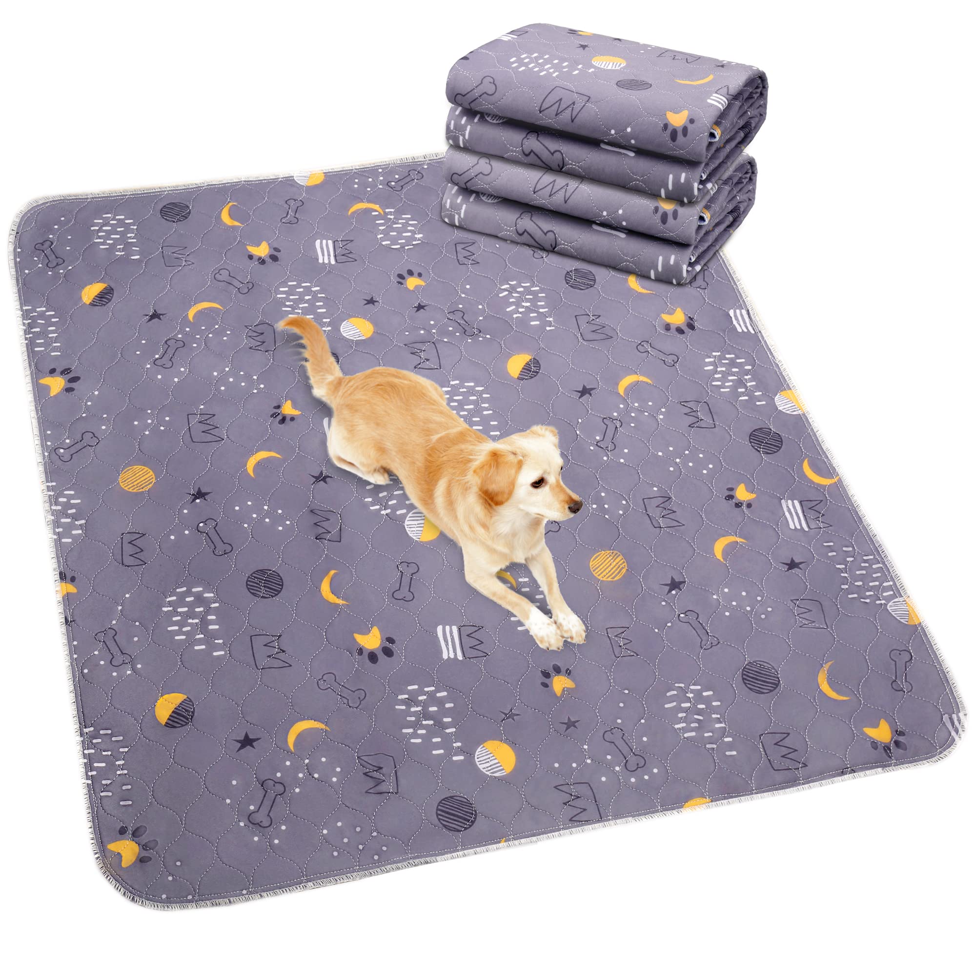 Upsky Washable Pee Pads For Dogs 2 Pack 41   X 41    Reusable Puppy Pads Waterproof Pet Training Pads, Non-Slip Dog Mats Fast Ab