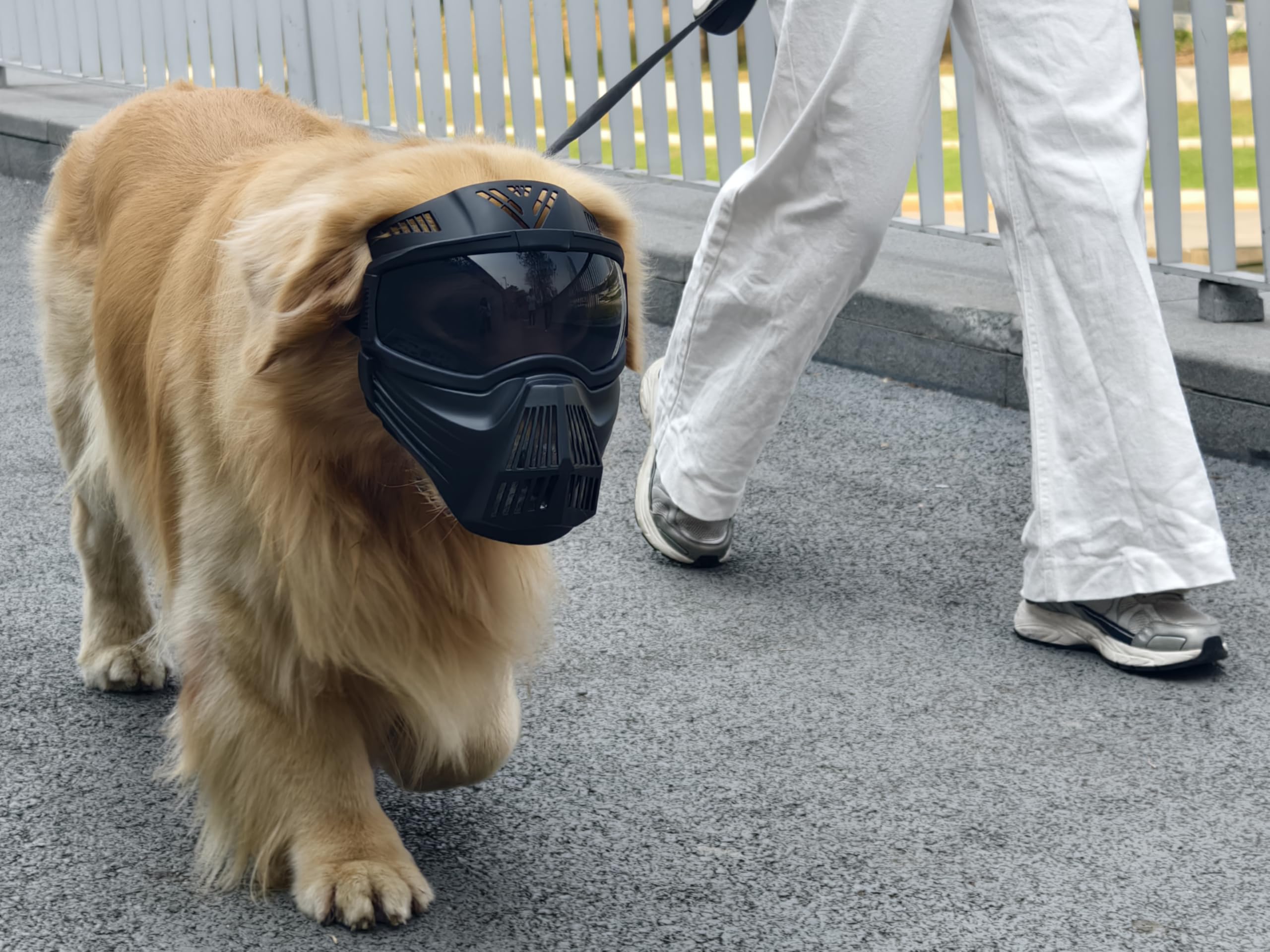 Enjoying Dog Goggles For Medium-Large Breeds, Full Face Protection, Anti-Uv Anti-Fog Pet Sunglasses For Outdoor Training, Walkin