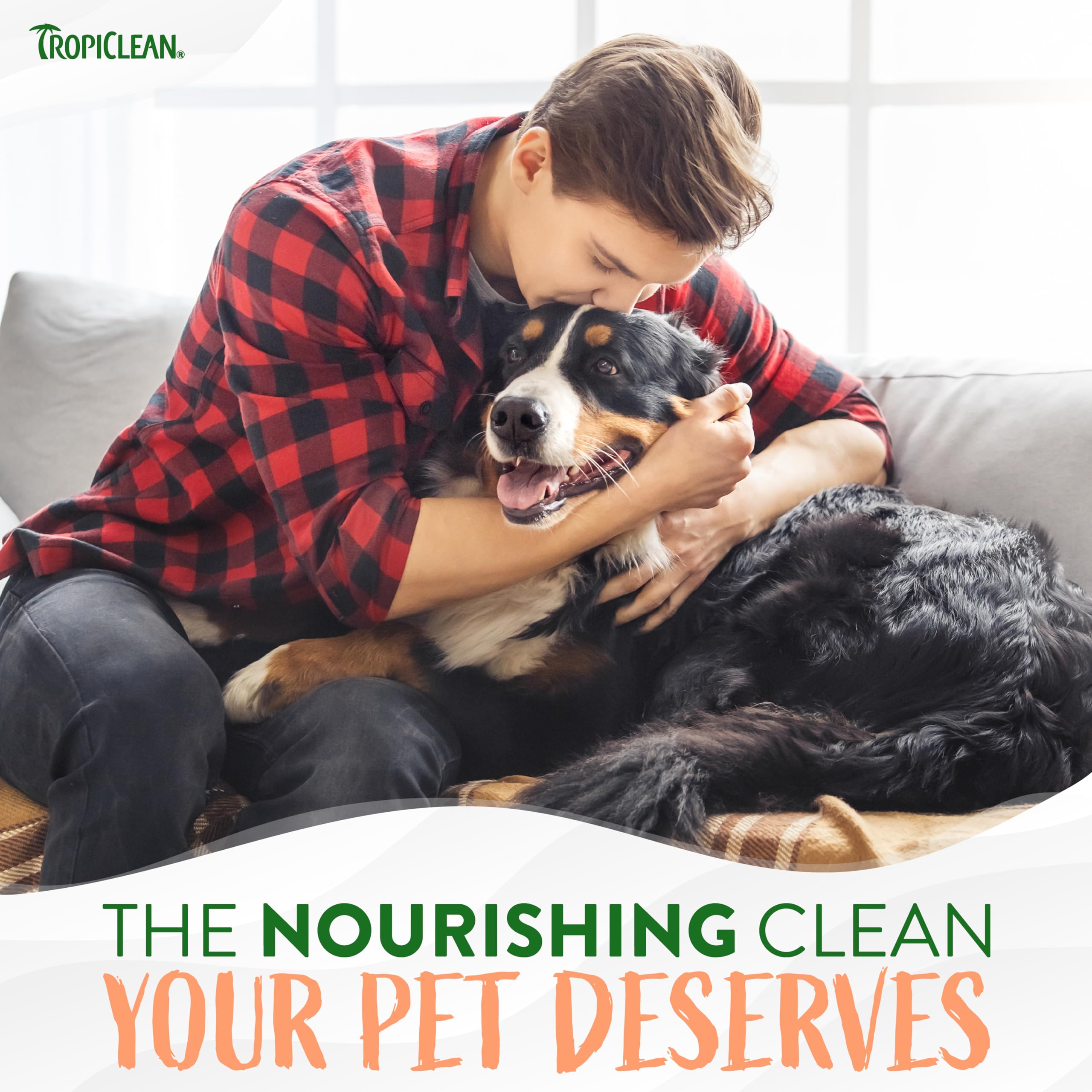 Tropiclean Papaya & Coconut Dog Wipes For Paws And Butt | Deep Cleaning Dog Grooming Wipes | Safe For The Face | Cat Friendly |