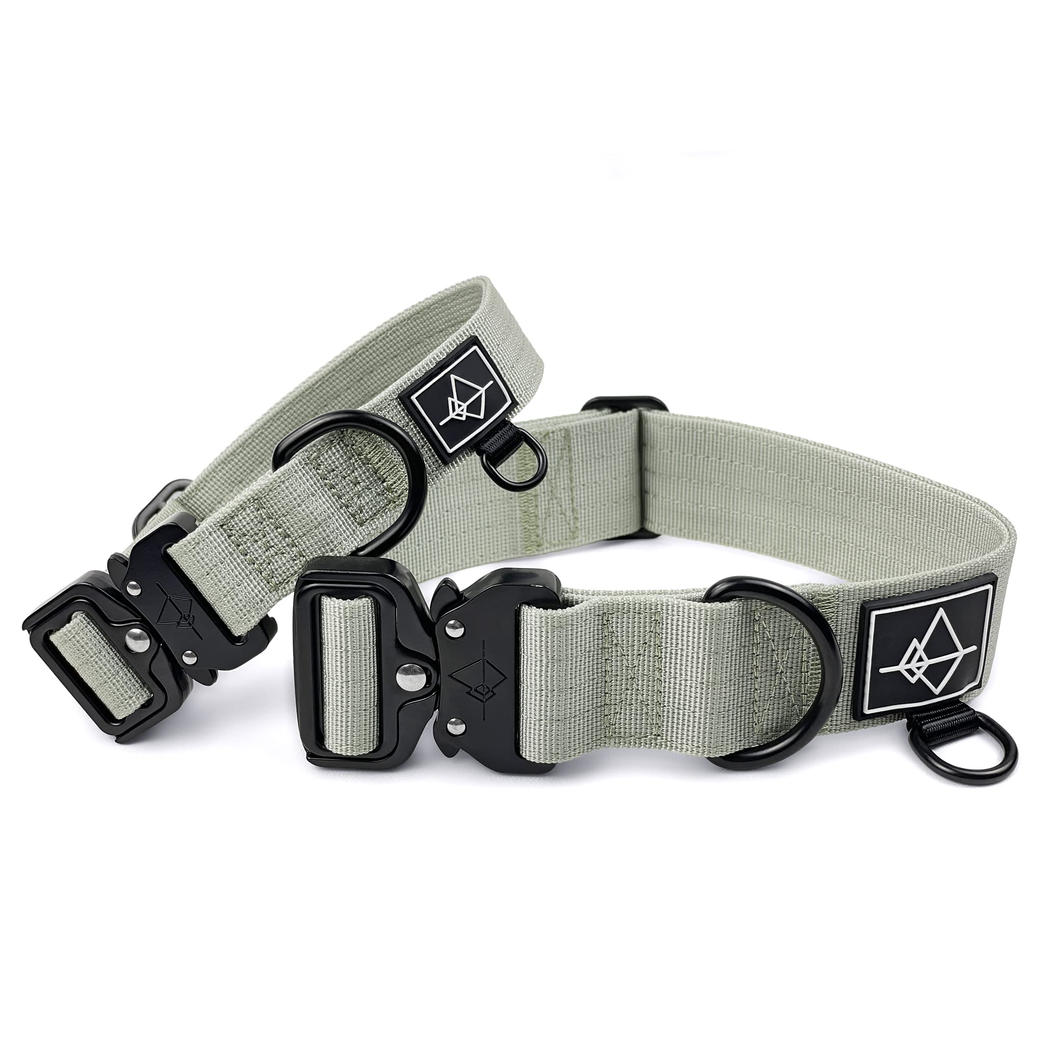 ROAM Premium Dog Collar - Adjustable Heavy Duty Nylon - Size 5 - Eucalyptic Glow