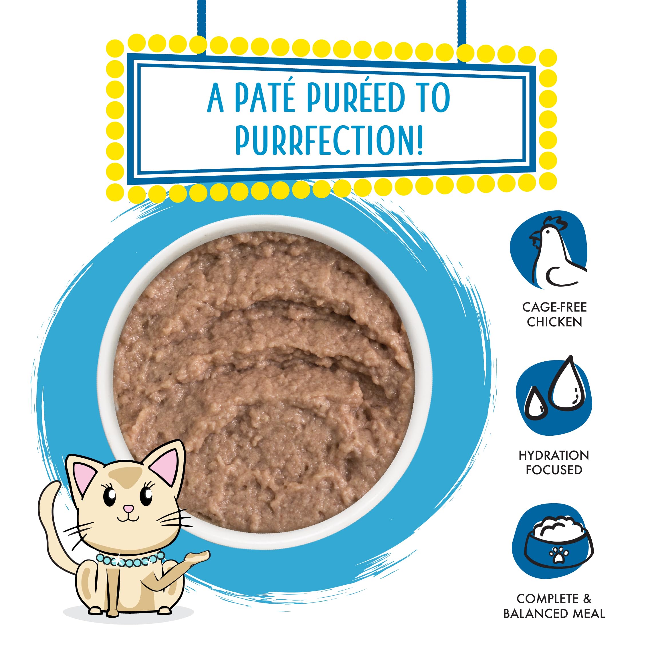 Weruva Slide N Serve Pat   Wet Cat Food, Jeopurrdy Licious Chicken Dinner, 2.8oz Pouch (Pack of 12)