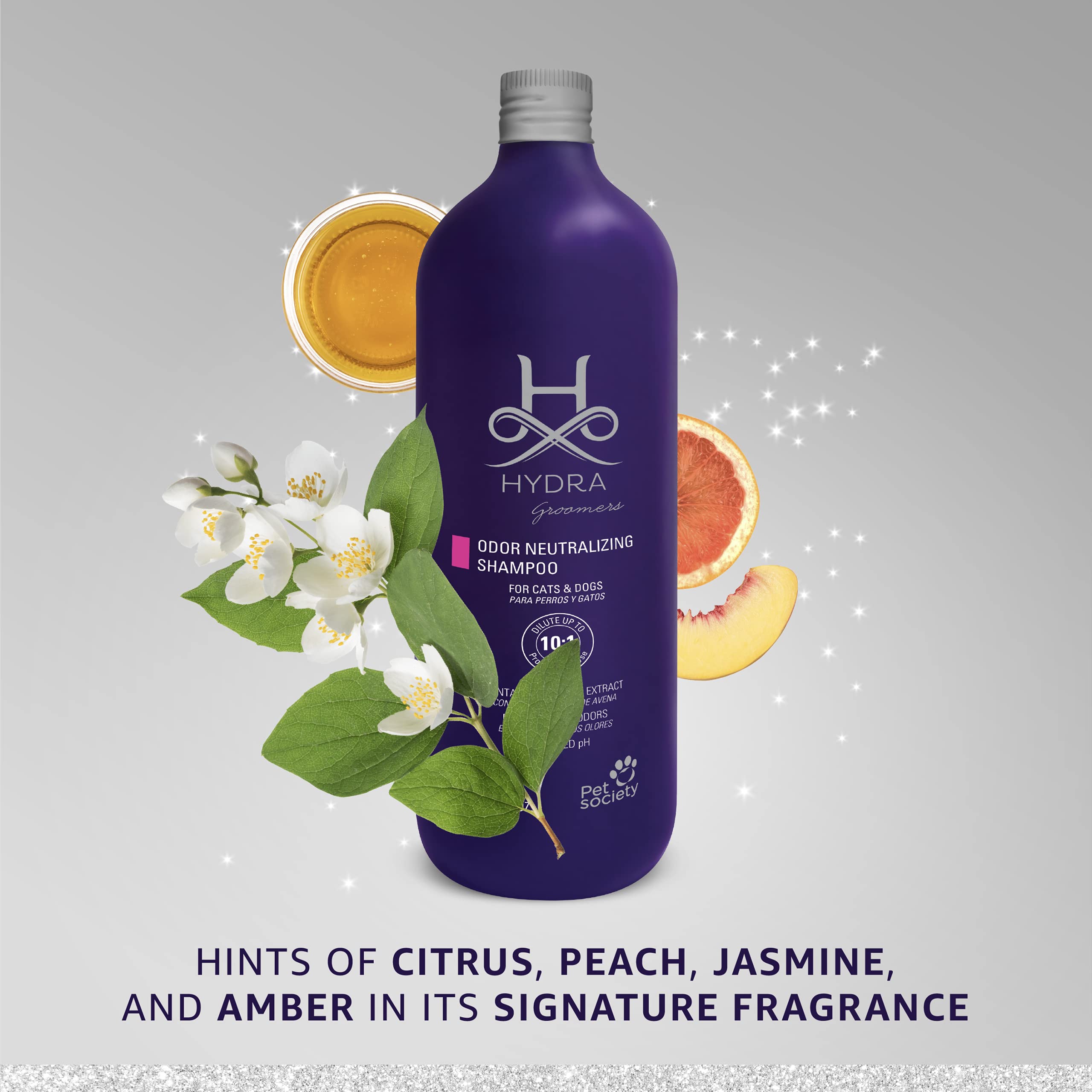 Hydra Professional Odor Neutralizing Shampoo For Dogs And Cats, Pet Shampoo For Removing Odor, Suitable For All Breeds And Hair