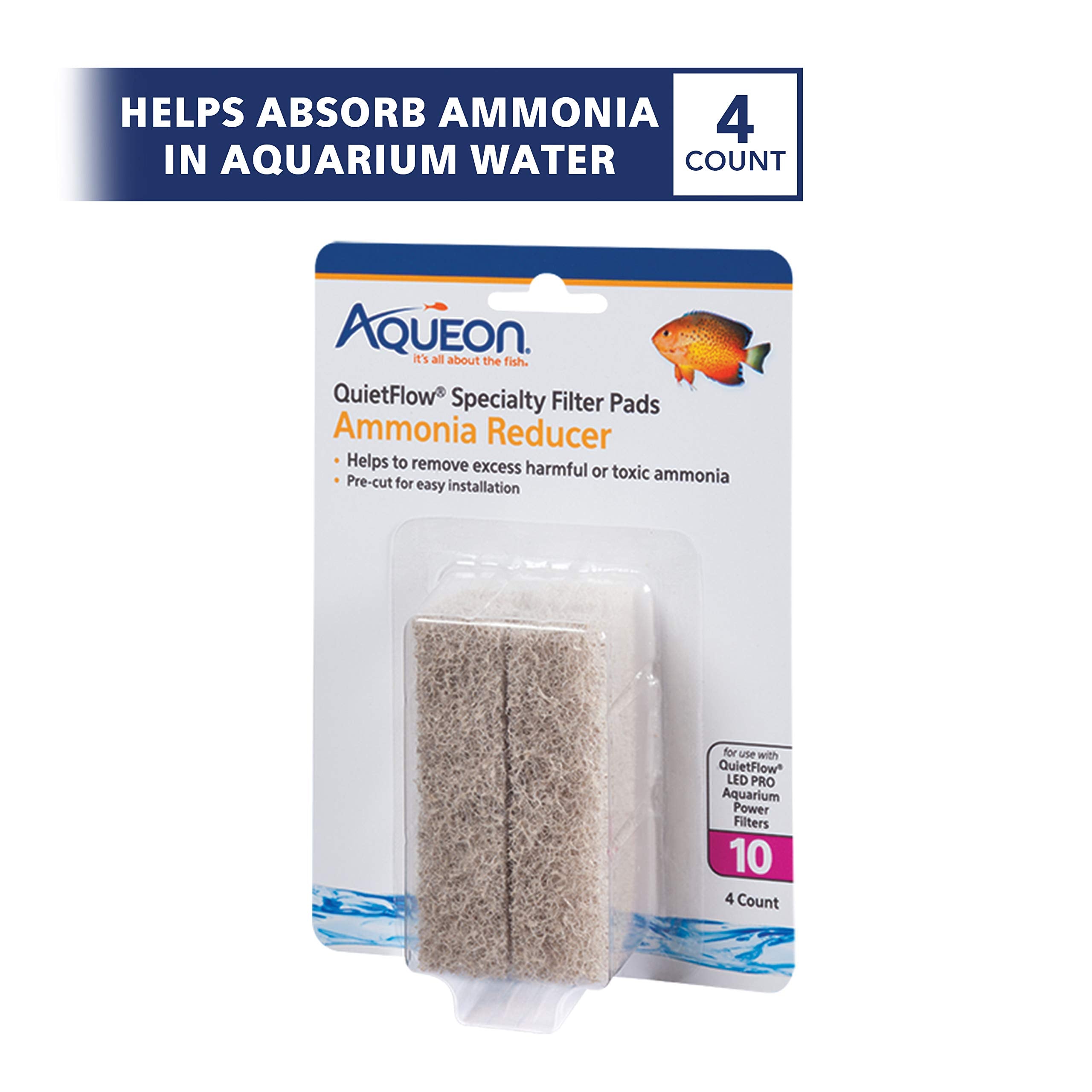 Aqueon Ammonia Reducer For Quietflow Led Pro 10 4 Count