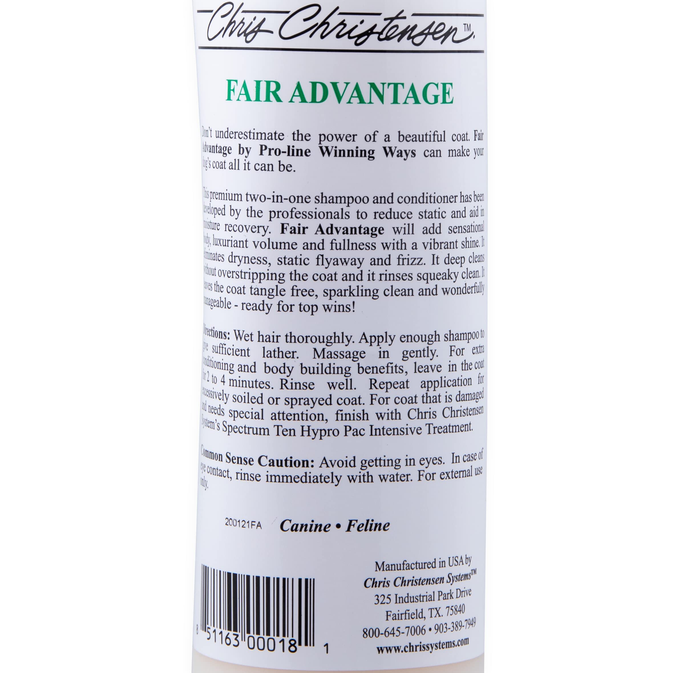 Chris Christensen - Pro-Line Fair Advantage. Shampoo - 16 Oz.