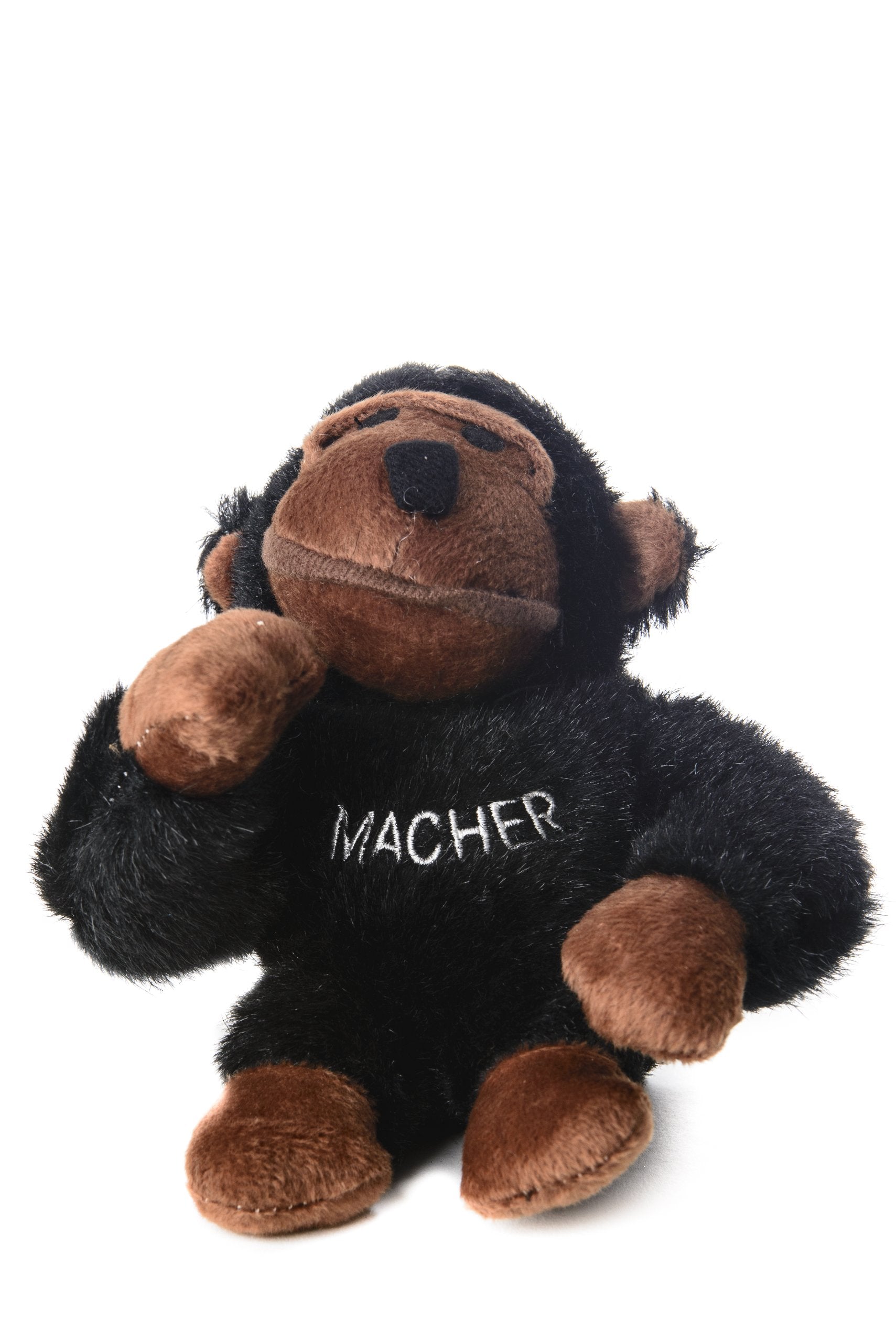 Copa Judaica Chewish Treat Macher Gorilla Squeaker Plush Dog Toy, 6 by 3 by 8-Inch, Dark Brown