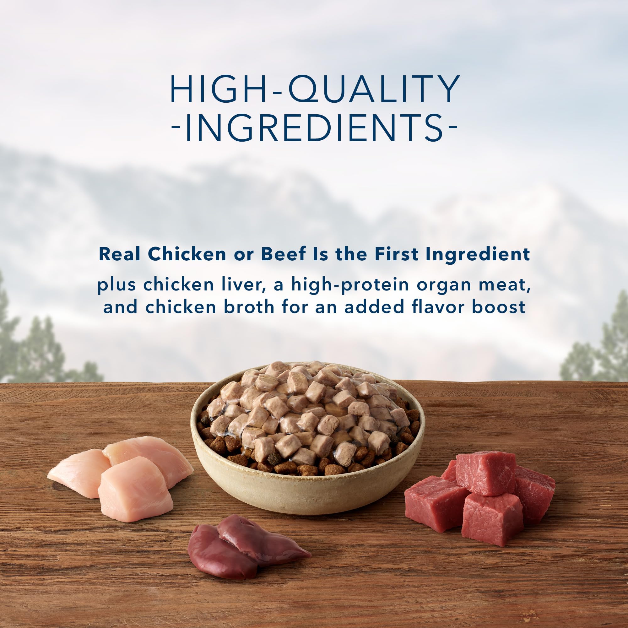 Blue Buffalo Wilderness Trail Toppers Wild Cuts Wet Dog Food Variety Pack, High-Protein & Grain-Free, Made with Natural Ingredie