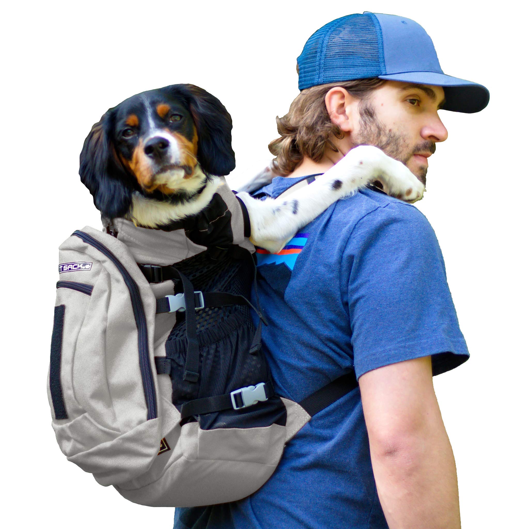 K9 Sport Sack | Dog Carrier Adjustable Backpack (Large, Plus 2 - Jet Black)