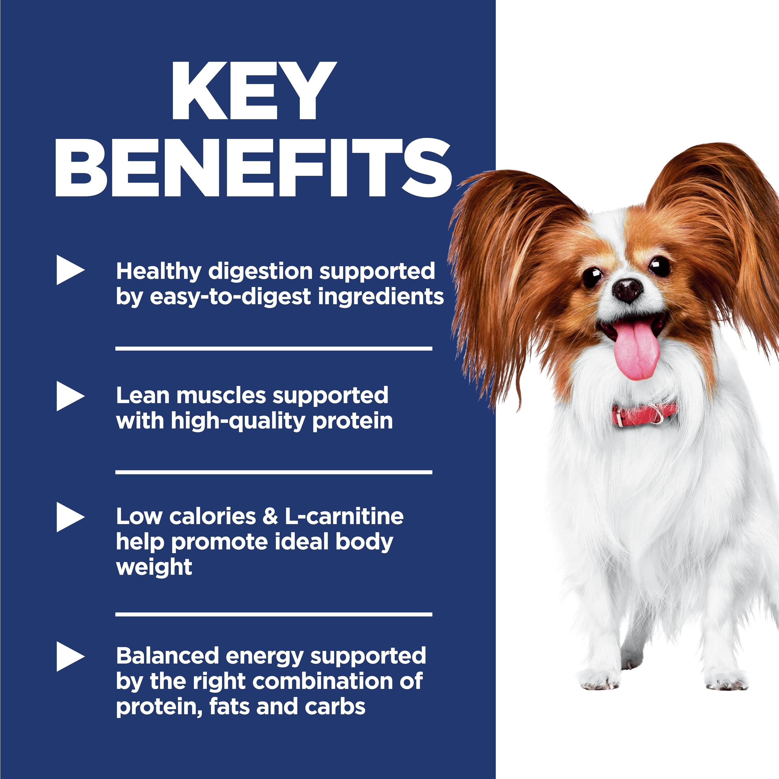 Hills Science Diet Light , Adult 1-6, Small & Mini Breeds Weight Management Support, Dry Dog Food, Chicken & Barley, 4.5 lb Bag