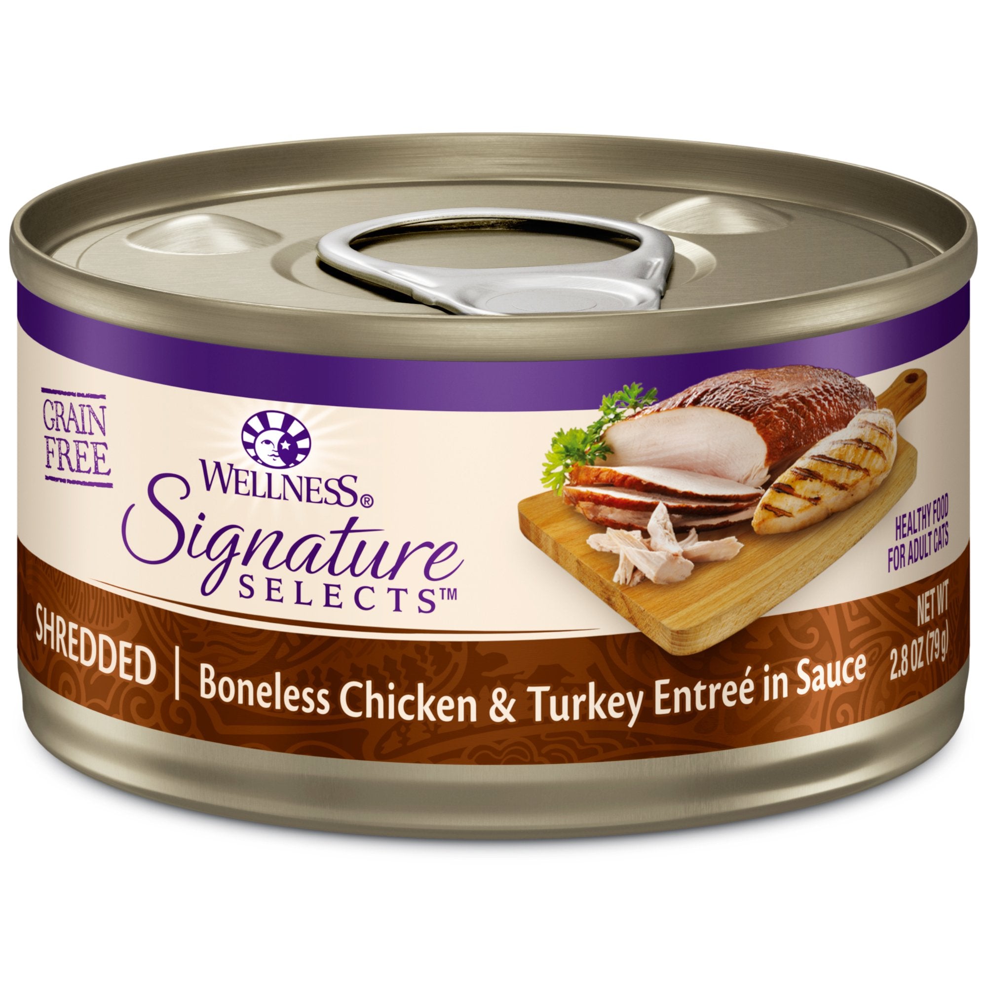 Wellness Pet Products Cat - Can - Turkey - Chicken - Signature Selects - Case of 12 - 2.8 oz (12x2.8 OZ)