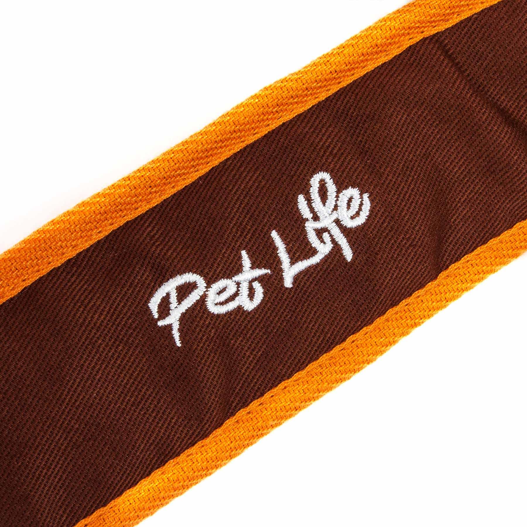 Pet Life Free-Fetcher Hands Free Over-The-Shoulder Shock Absorbent Dog Leash, Sm, Brown