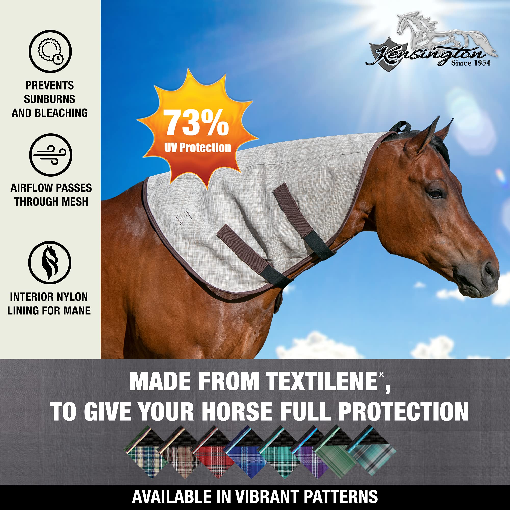 Kensington Protective Products Signature Textilene Nylon-Lined Neck Piece, X-Large, Desert Sand