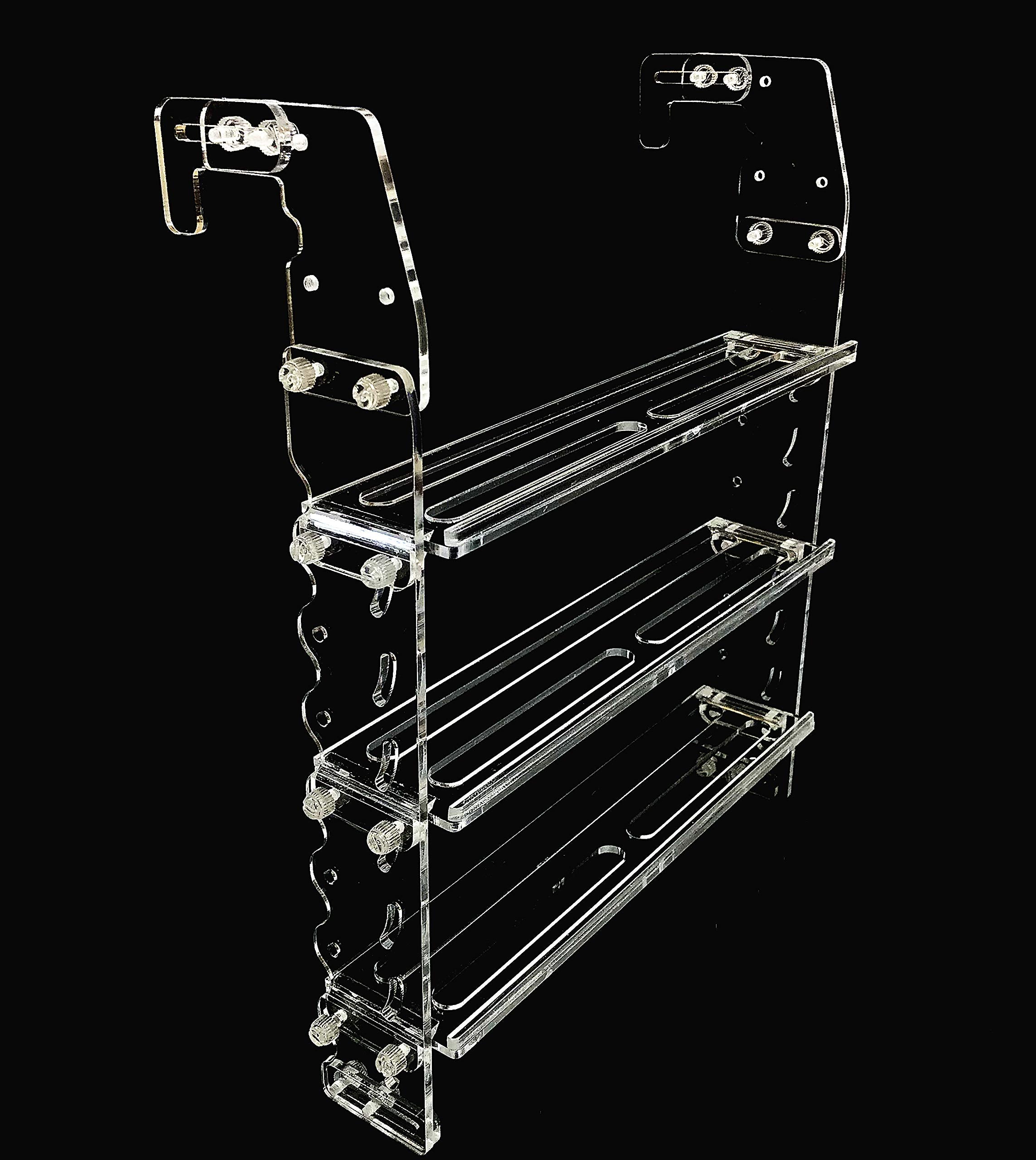Reefing Art Vertical Frag Rack Holds Up To 84 Coral Frag Plugs Hang On Back (Large)