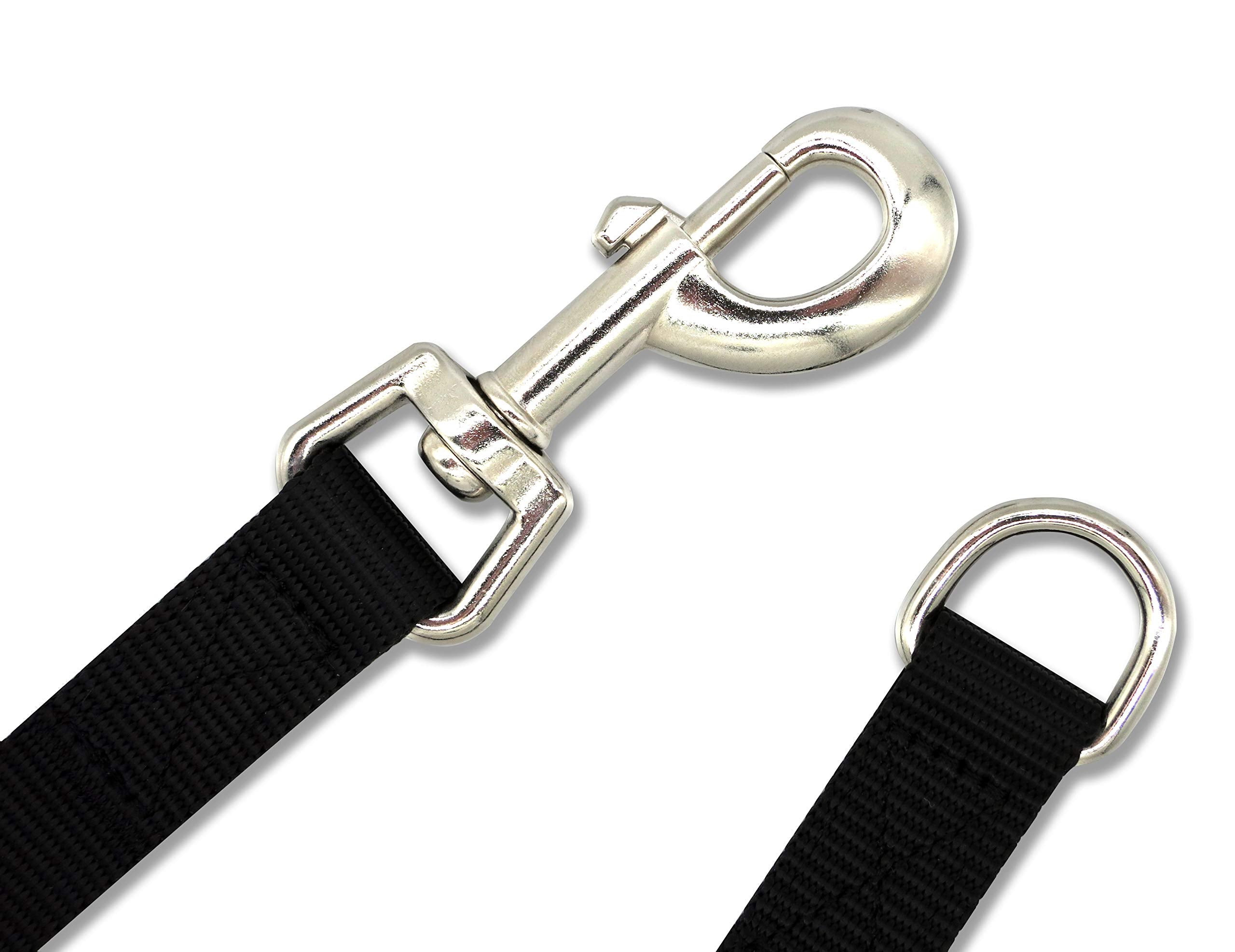 TUG Anti-Chew Retractable Leash Extension, Dual Dog Leash Splitter, 1.5 ft, Black, Model TA002