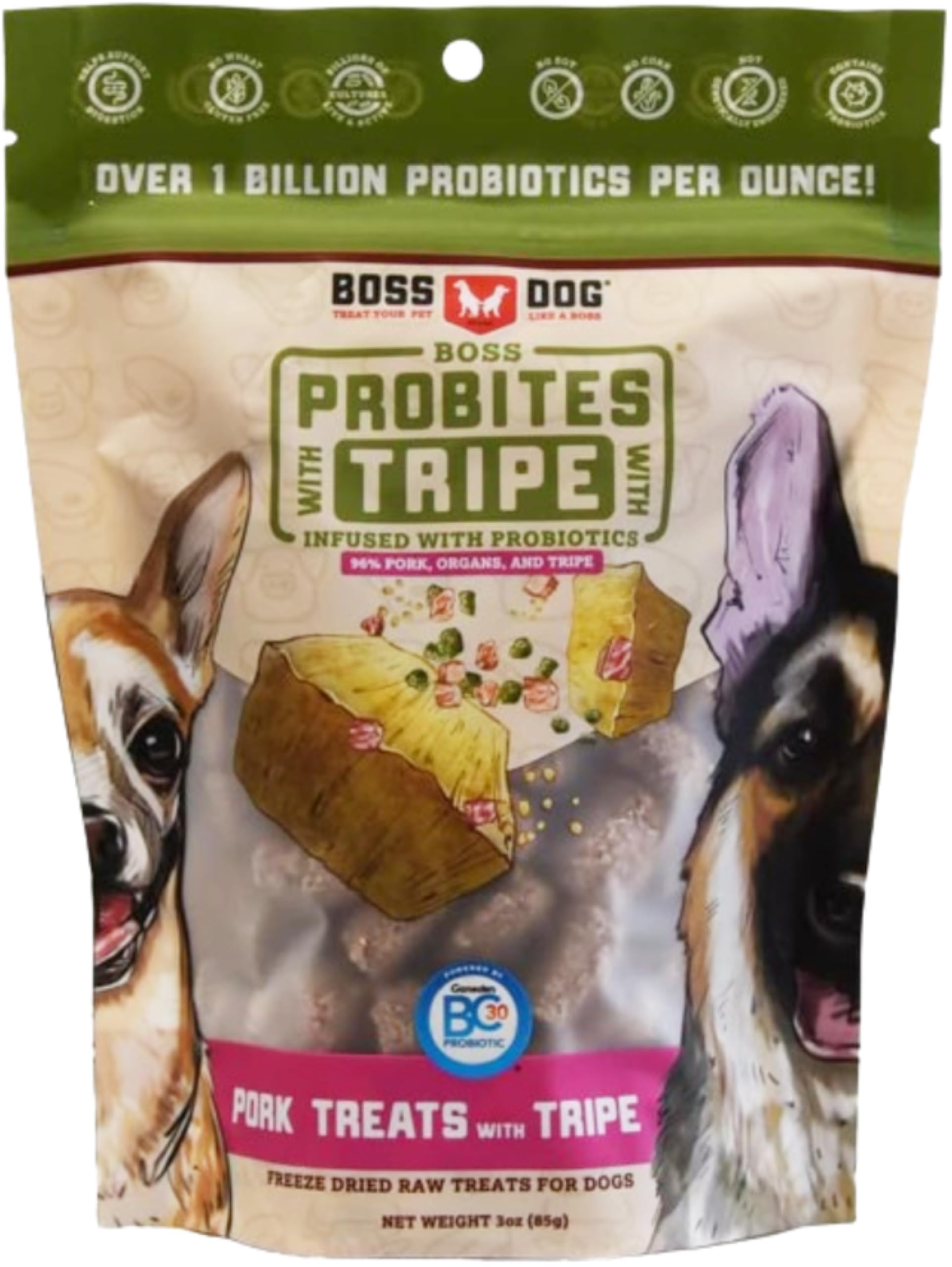 BOSDG TREATS DG PORK TRP (6x3.00)