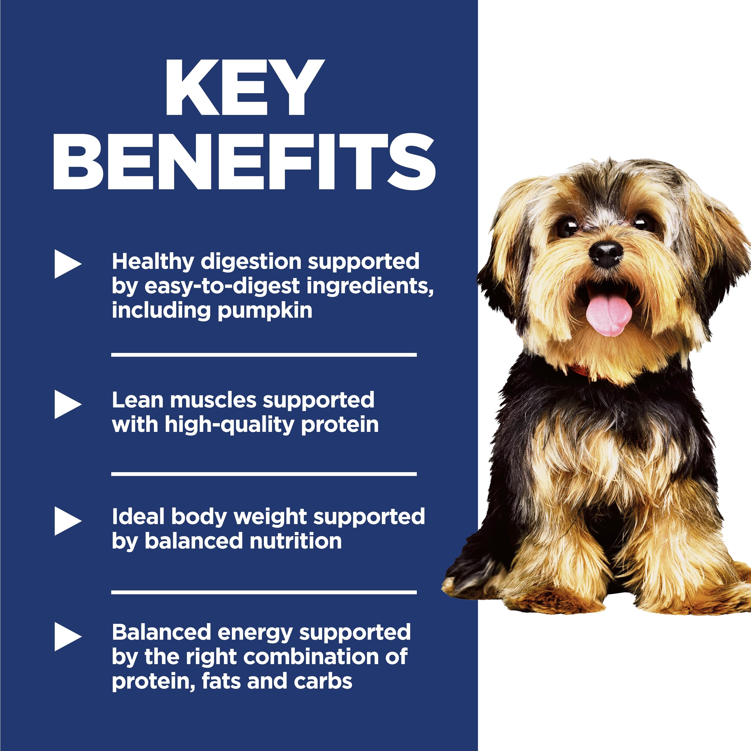 Hills Science Diet Small & Mini, Adult 1-6, Small & Mini Breeds Premium Nutrition, Dry Dog Food, Chicken & Brown Rice, 15.5 lb