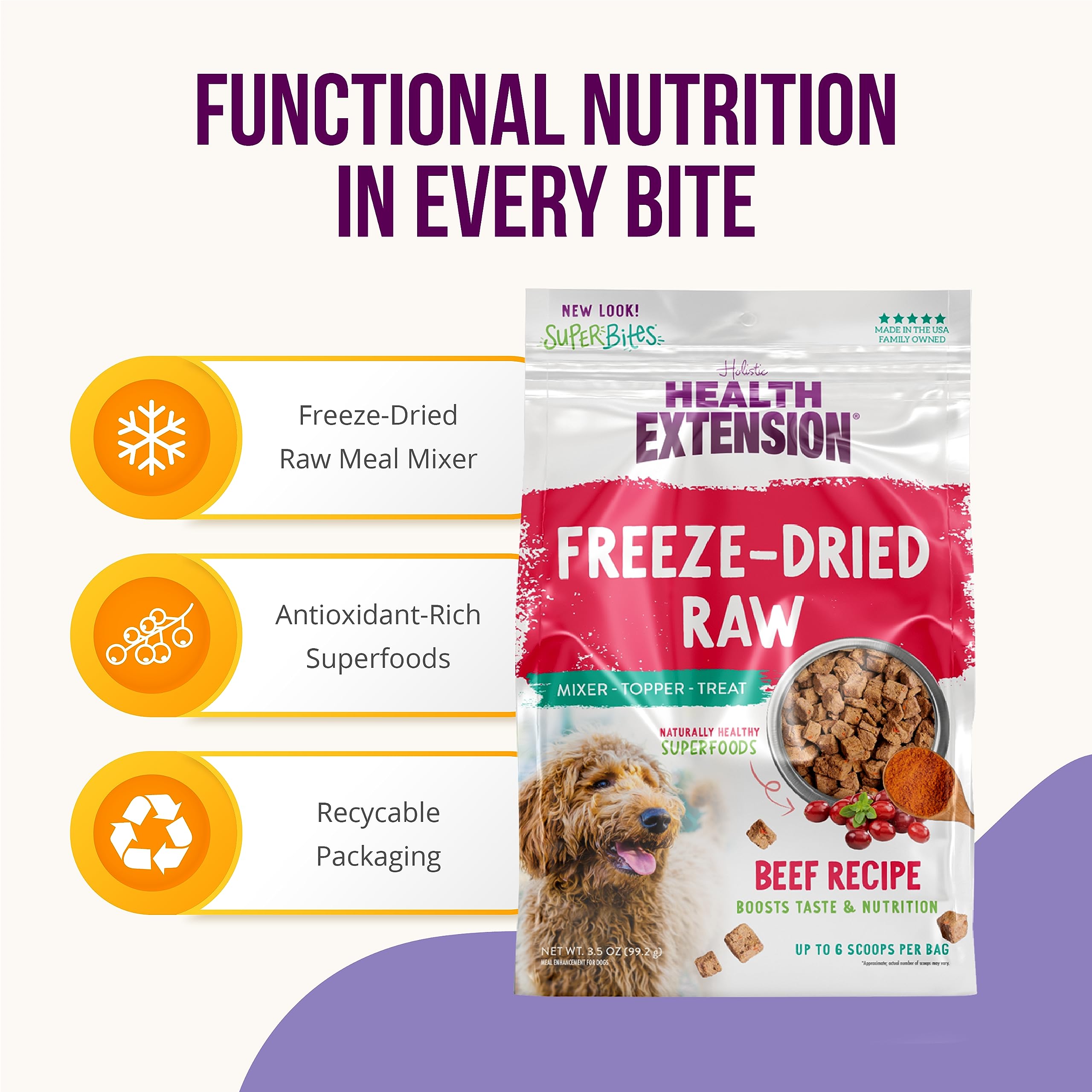 Health Extension SuperBites Beef 3.5oz