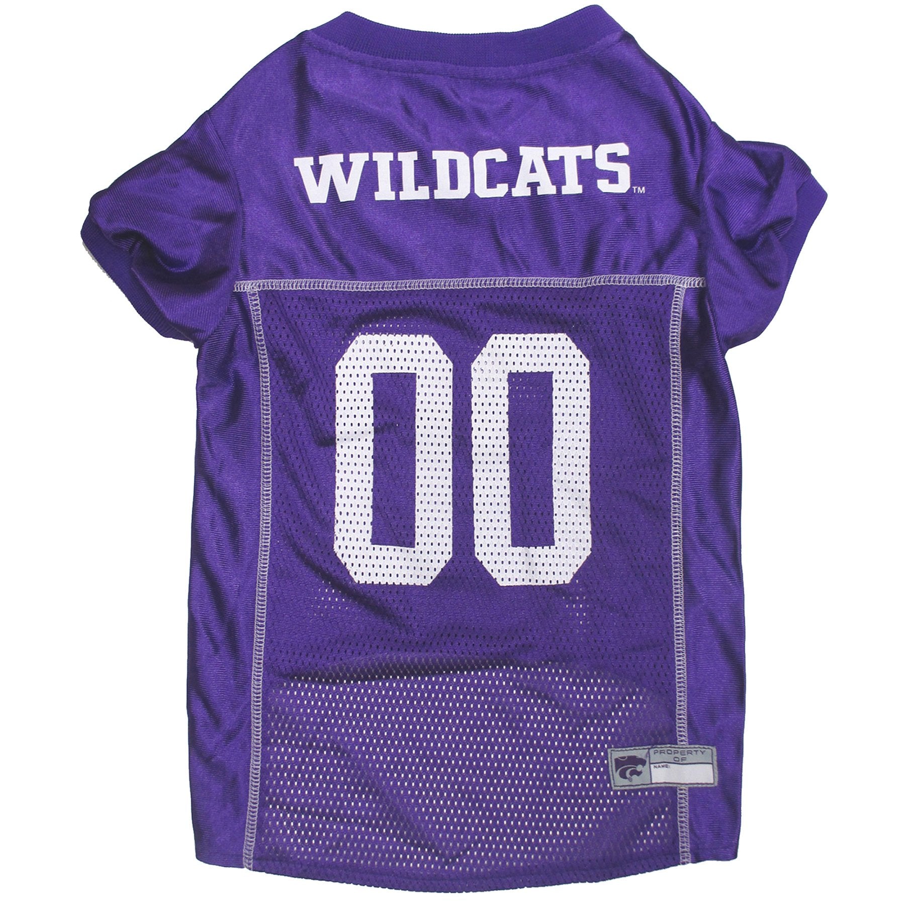 Pets First NCAA College Kansas State Wildcats Mesh Jersey for DOGS & CATS, Large. Licensed Dog Jersey with your Favorite Footbal