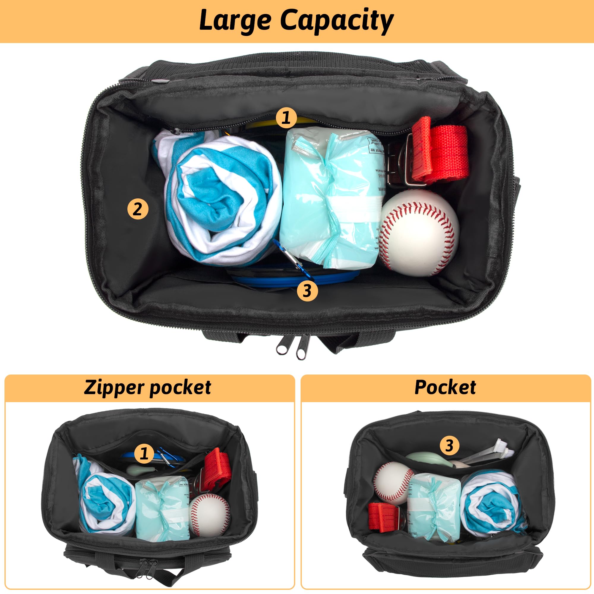 Pet Grooming Tote Bag, Cat Grooming Tools Organizer Bag, Dog Grooming Supplies Organizer Storage for Pets Grooming Kit and Dog W