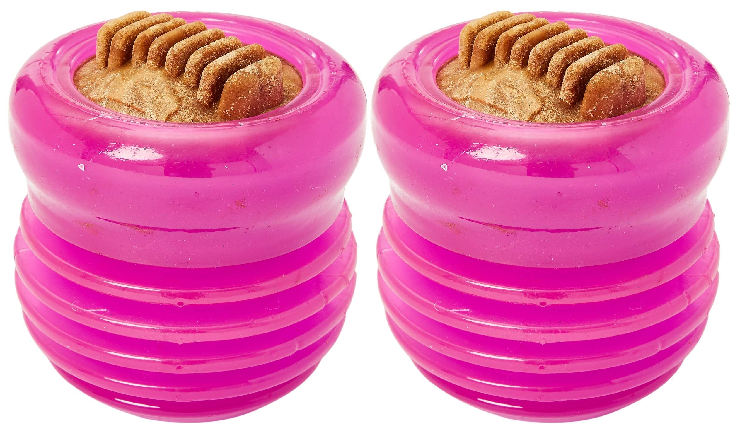 Starmark 2 Pack of Everylasting Treat Groovy Ball Dog Toys, Small, Made in The USA