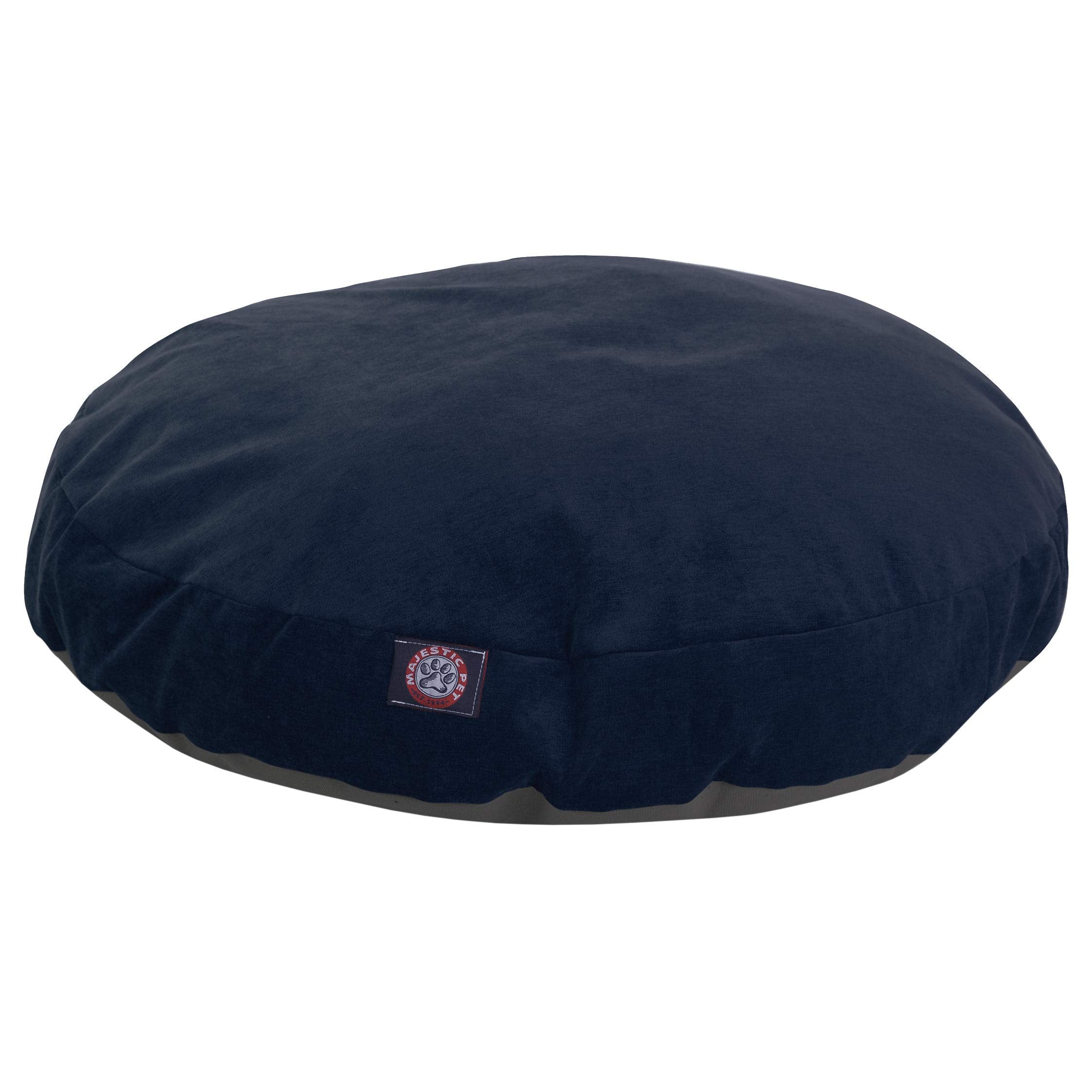 Navy Villa Collection Medium Round Pet Dog Bed