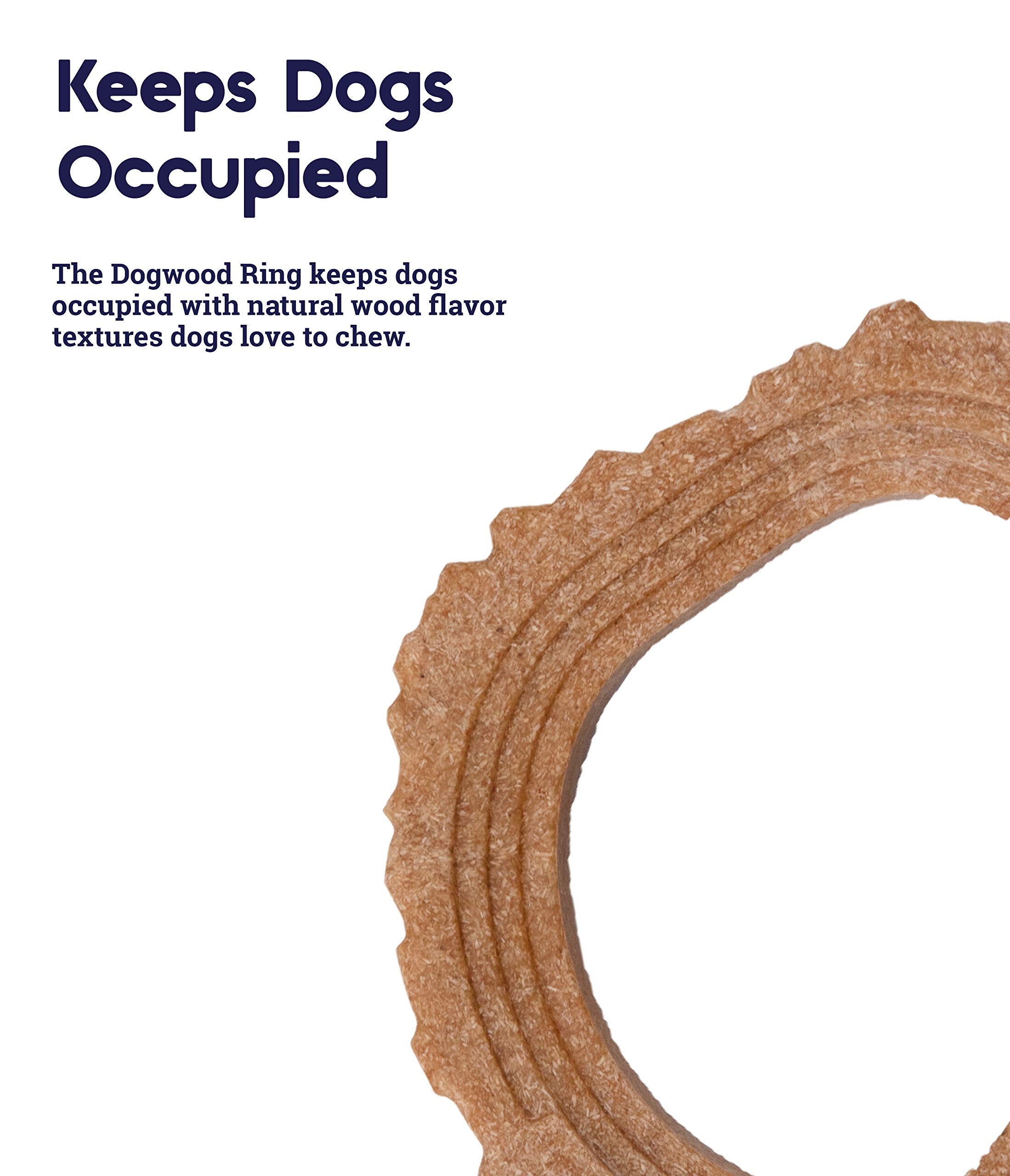 Petstages Dogwood Ring Dog Chew Toy, Small - Durable Wood Material, Model 67820, Ideal for Small Dogs
