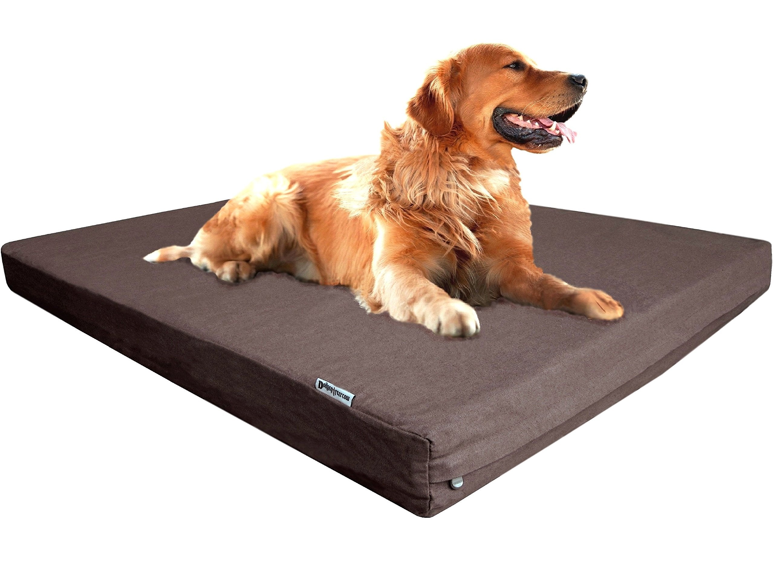 Dogbed4less Luxury Extra Large Orthopedic Memory Foam Dog Bed for Large Dogs with Durable Waterproof Internal Case, Removable Wa