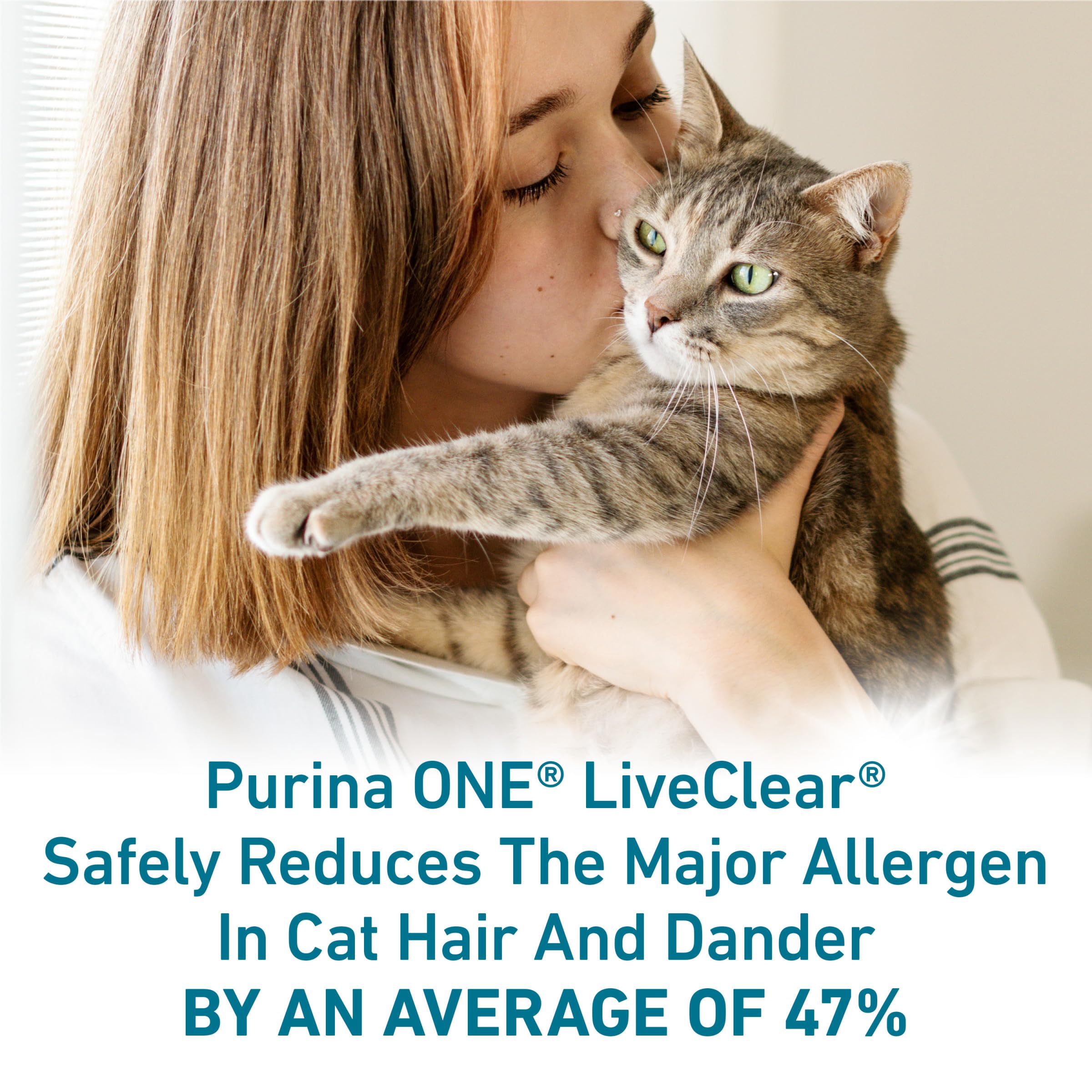 Purina ONE LiveClear Allergen-Reducing Cat Food Dry Formula with Real Chicken As The Number One Ingredient - 6.3 lb. Bag