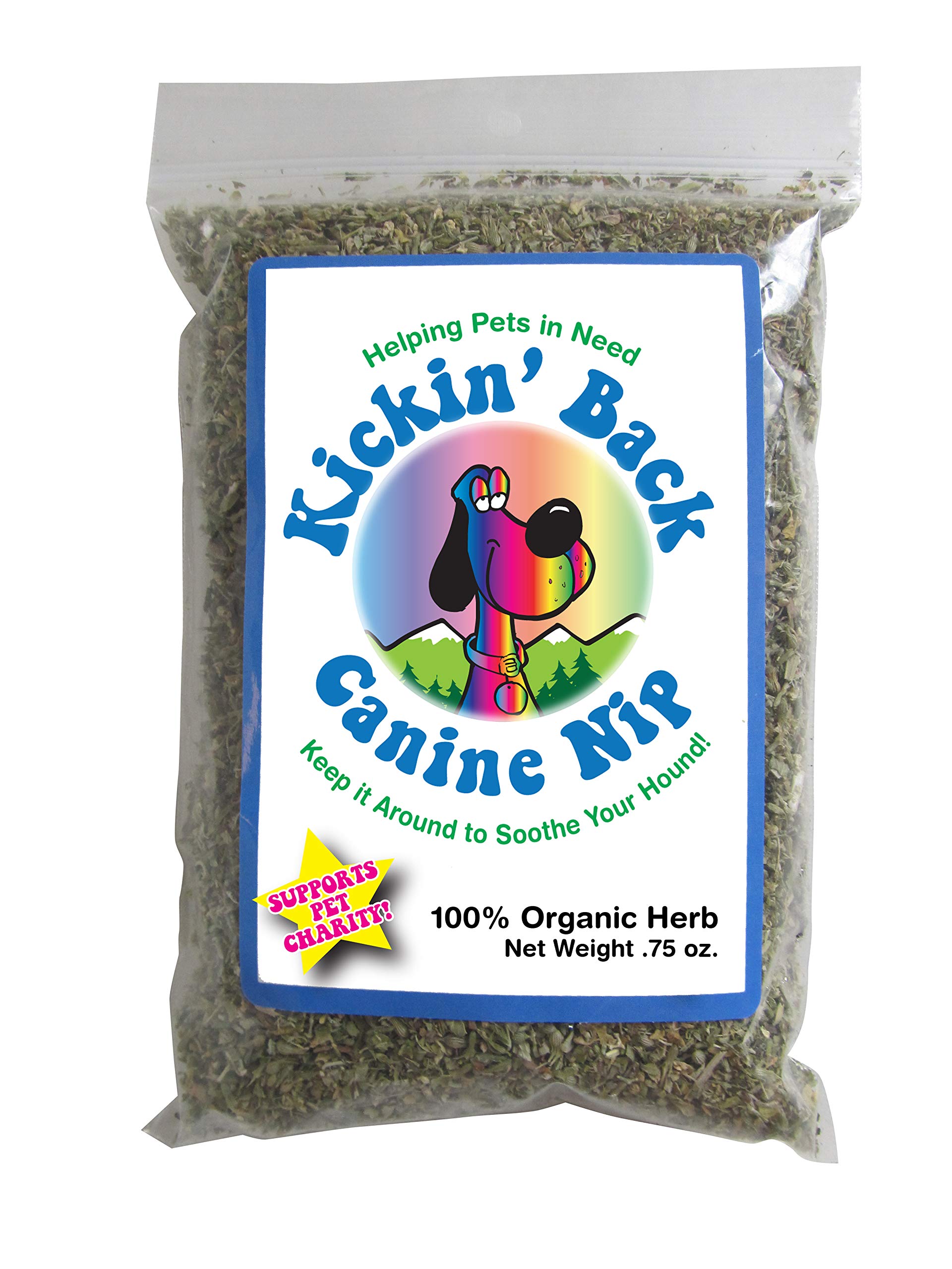 Colorado Kitty Pot Kickin Back Canine Nip Organic Catnip, 3.5x5 Poly Bag with Hang Hole, 0.75 oz
