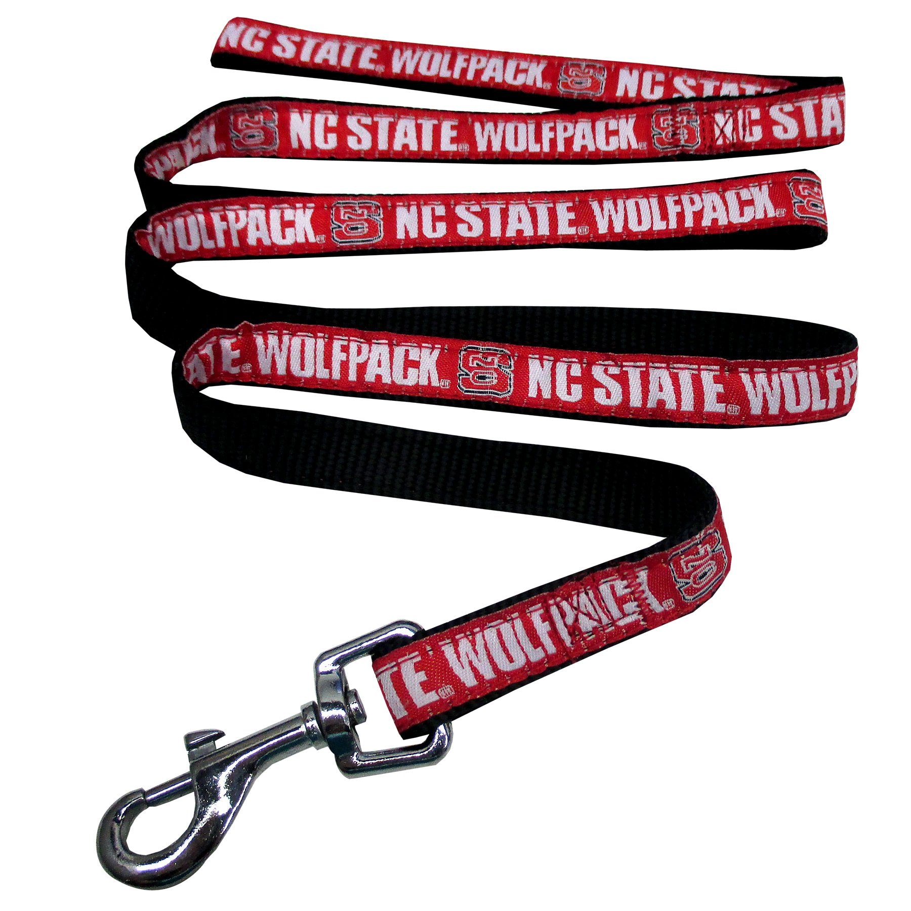 Pets First Collegiate Pet Accessories, Dog Leash, North Carolina State Wolfpack, Medium