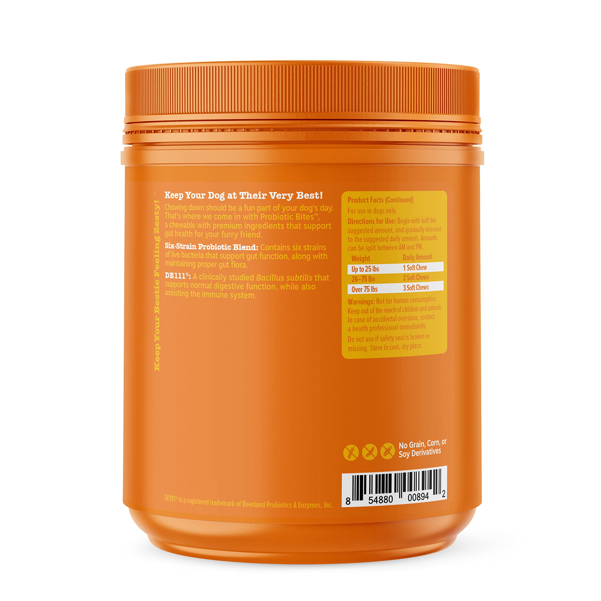 Zesty Paws Probiotic for Dogs - Probiotics for Gut Flora, Digestive Health, Occasional Diarrhea & Bowel Support - Clinically Stu