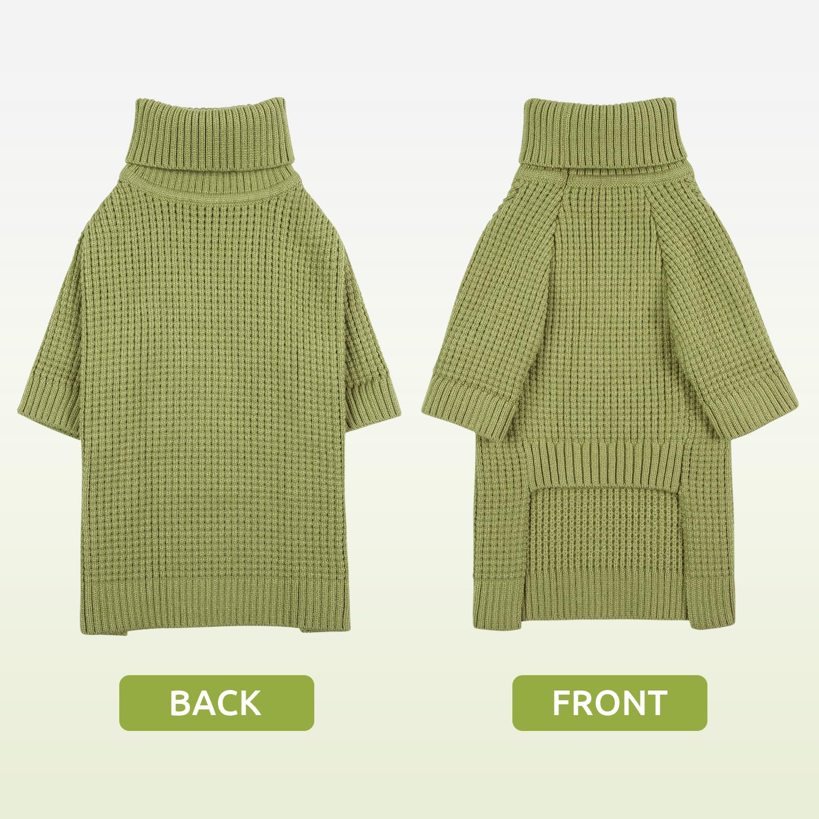 Queenmore Medium Dog Sweater, Check Pattern Knitted Cat Sweater, Warm Dog Sweaters For Medium Dogs, Solid Pull-On Sweater For Ca