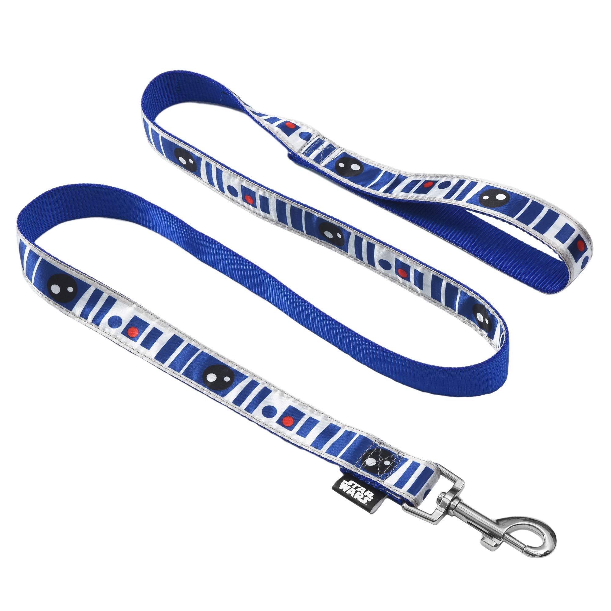 Star Wars for Pets R2D2 Droid 6 Foot Dog Leash | 6 ft Dog Leash Easily Attaches to Any Dog Collar or Harness | R2D2 Blue Nylon D