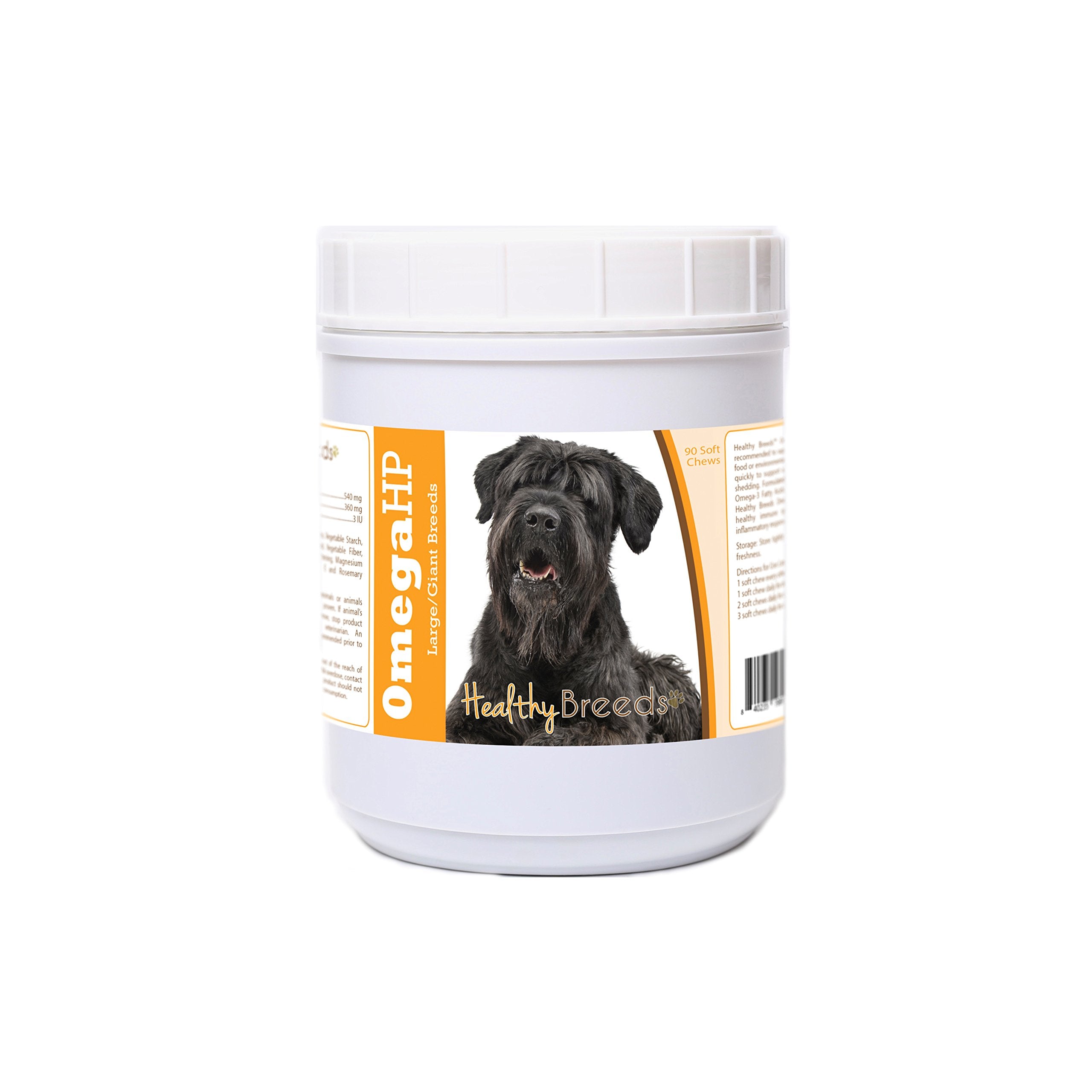 Healthy Breeds Black Russian Terrier Omega HP Fatty Acid Skin and Coat Support Soft Chews 90 Count