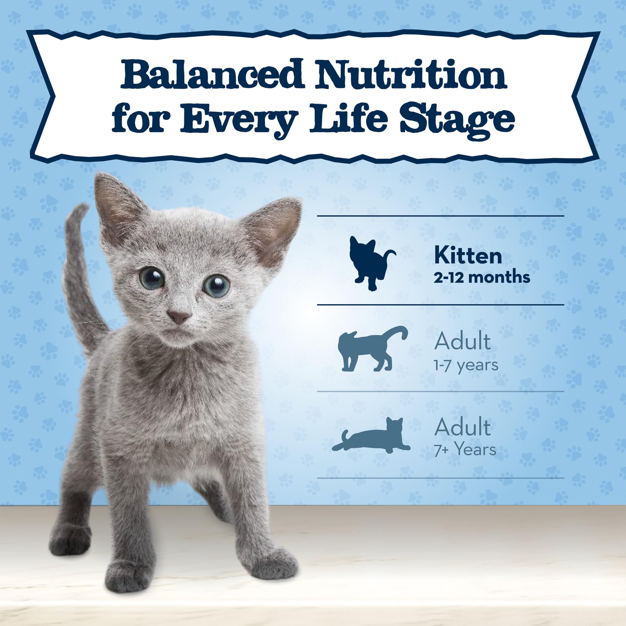 Blue Buffalo Baby Blue Natural Grain-Free Wet Food for Kittens, Healthy Growth Formula with DHA, High-Protein Chicken Pat  , 3 o