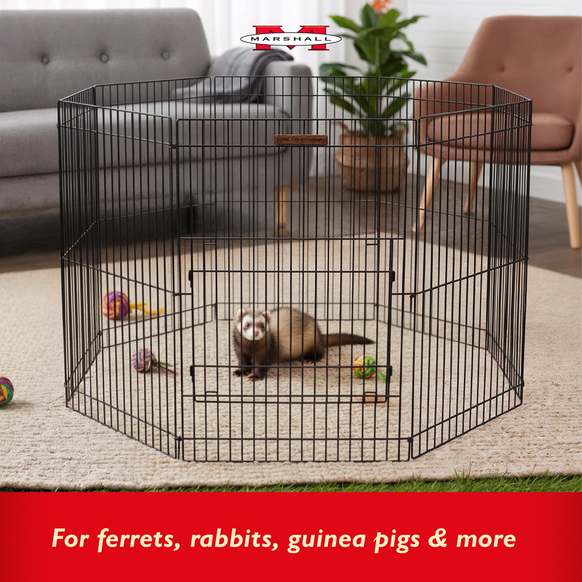 Marshall FC-224 Small Animal Play Pen, Small