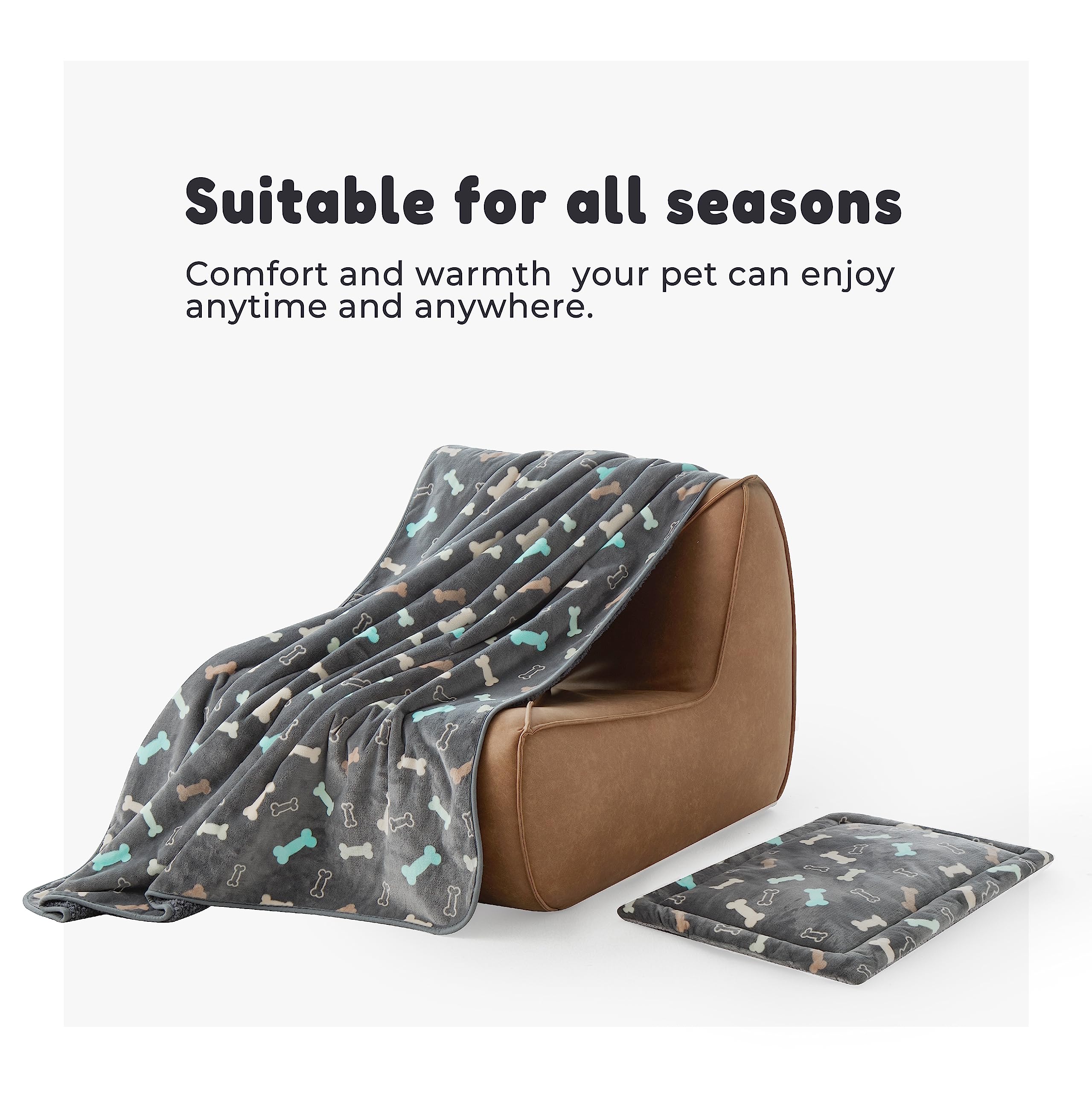 Allisandro Waterproof Blanket For Couch, Chairs, Car, Or Bed, Machine Washable 3 Layer Waterproof Furniture Protector With Cute