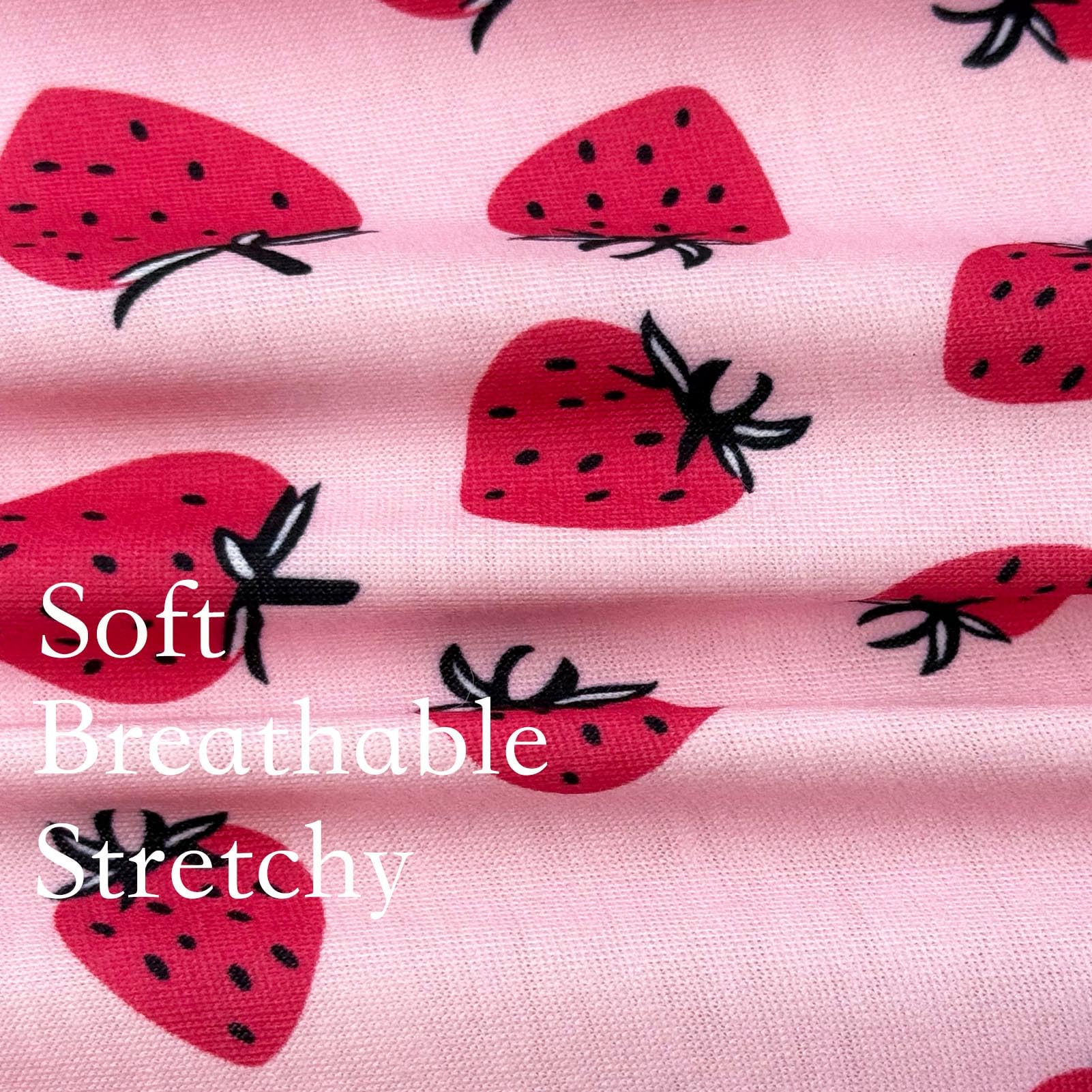 D.E.E Dog Pajamas Large Cotton Dog Clothes Warm And Comfortable Lightweight Jumpsuits Prevent Licking Wound (Strawberry, 3Xl)