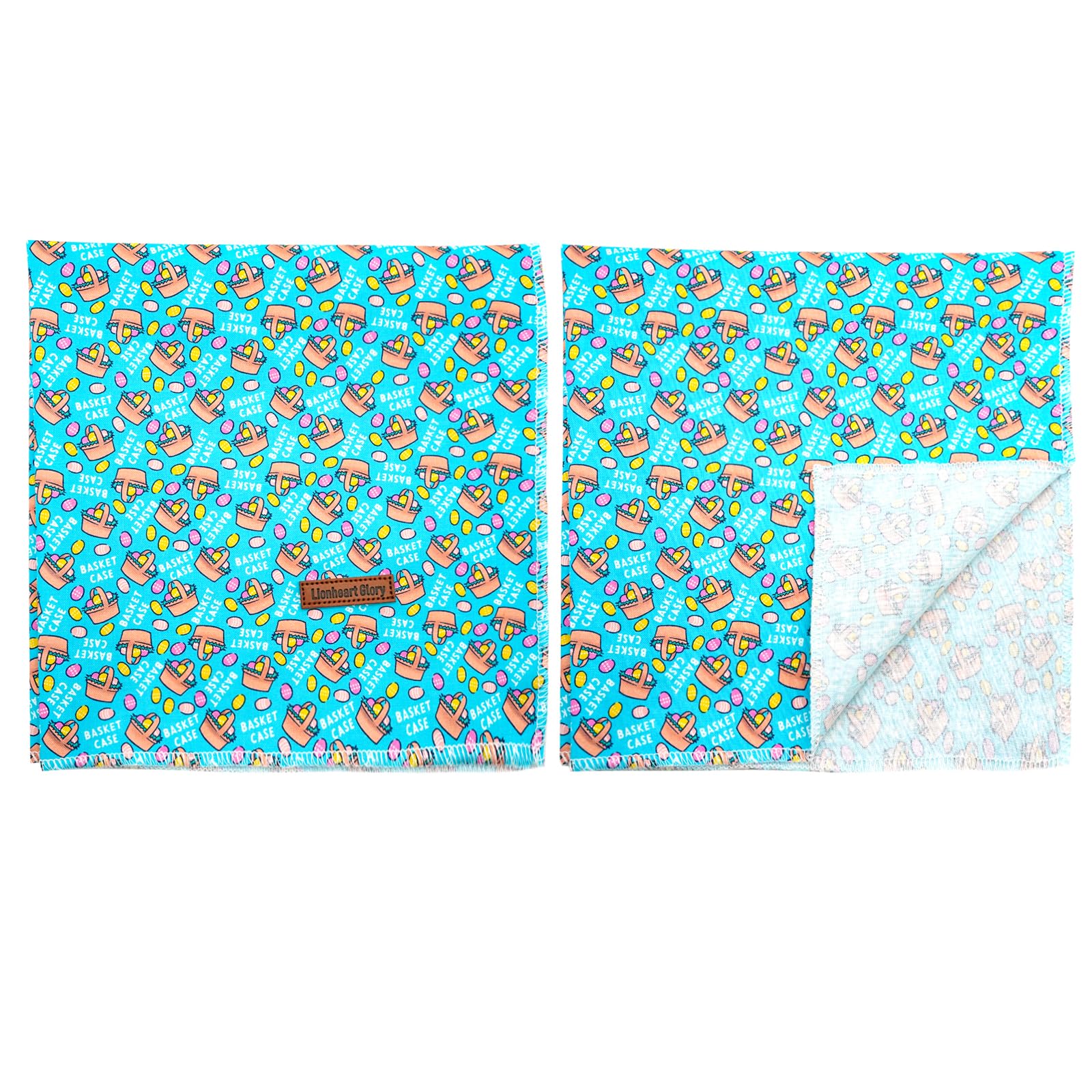 Lionheart Easter Dog Scarf, Square Adjustable Bandanas, Soft, Washable, Medium To Large Dogs, 1 Pack