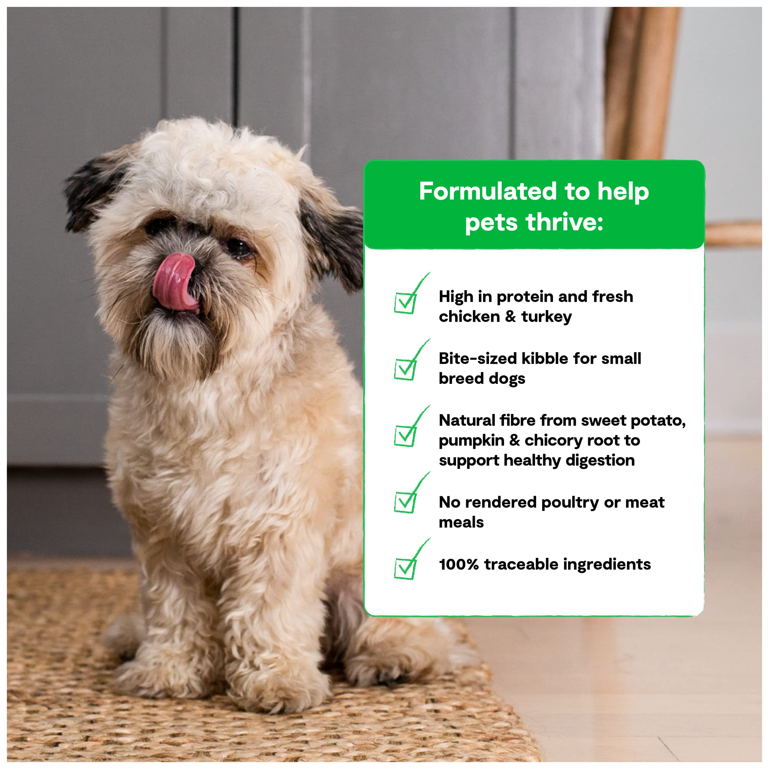 Open Farm, Ancient Grains Dry Dog Food For Small Breeds, Protein-Rich & Nutrient Dense, 90% Animal Protein With Non-GMO Fruits,