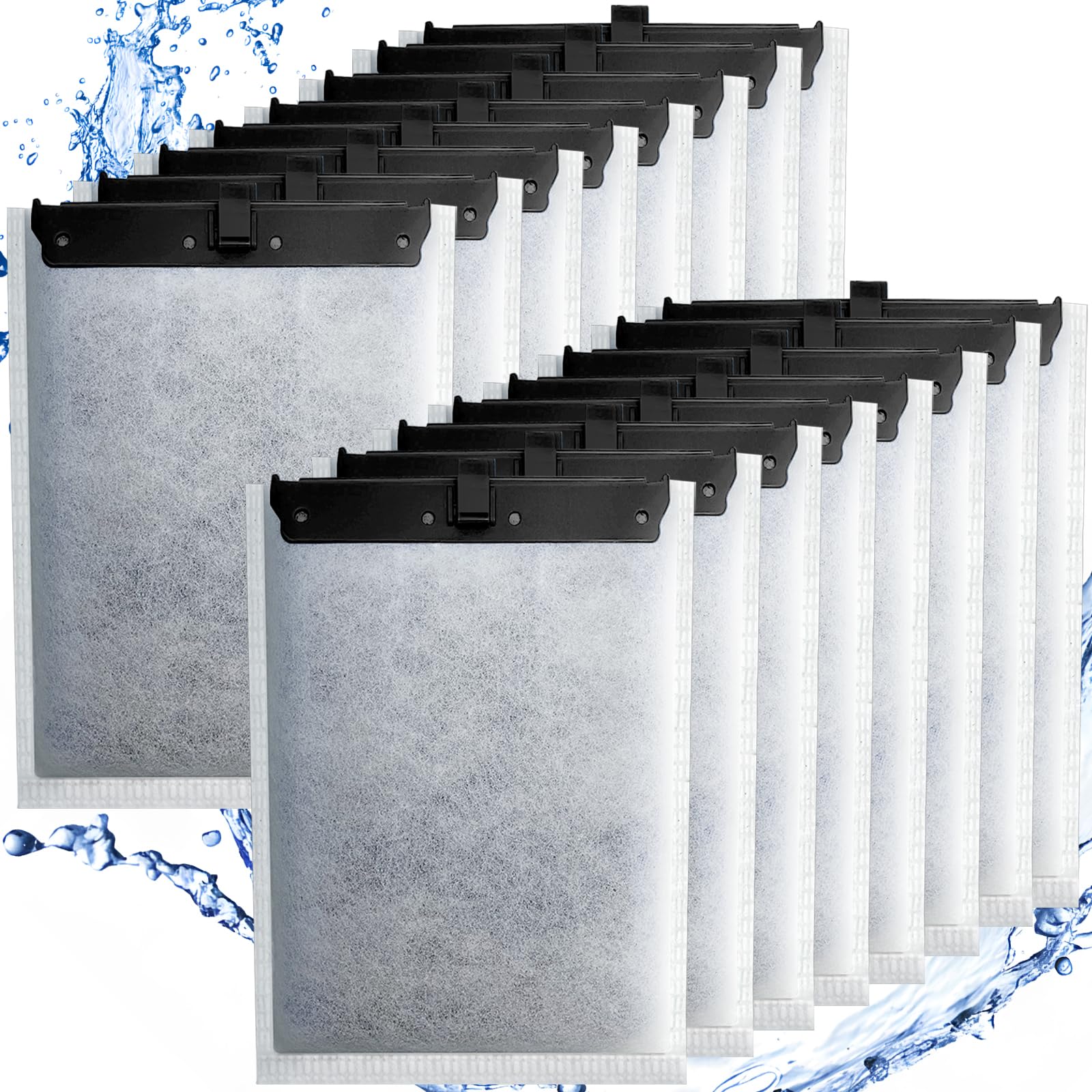 Driamor 16 Pack Large Filter Cartridges Compatible With Whisper Filters 20I/40I Iq20/30/45/60 Pf20/30/40/60, Aquarium Filter Car