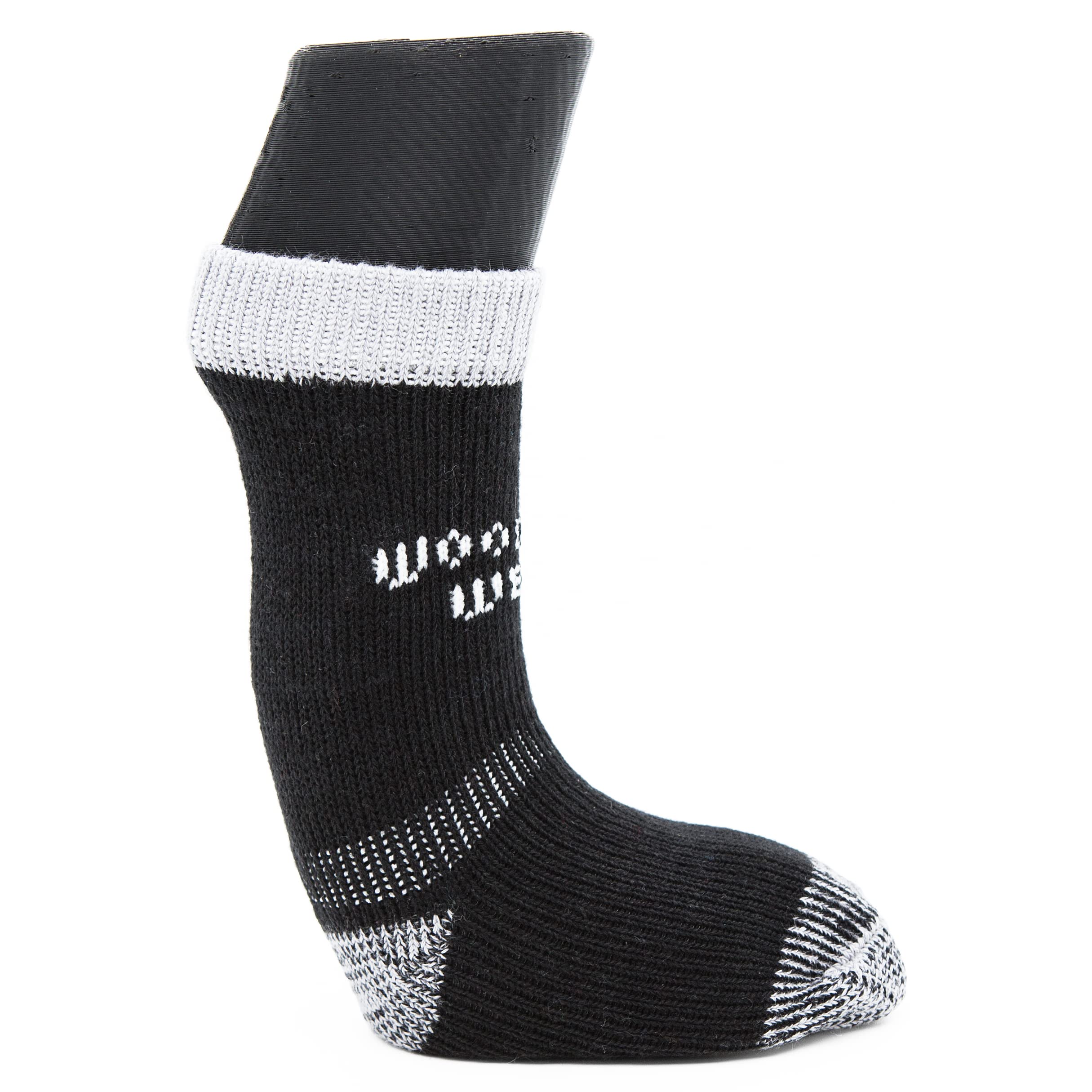 Woodrow Wear, Power Paws Greyhound Edition Reinforced Foot Dog Socks, Black Grey, S, Fits 15-40 pounds