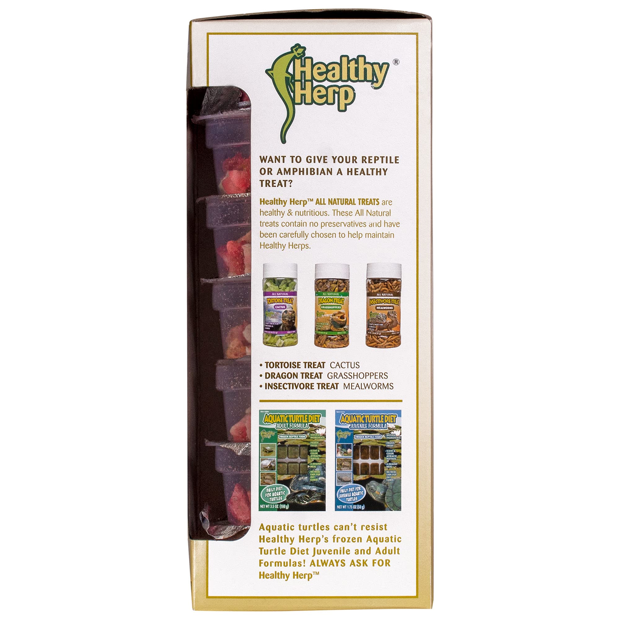 Healthy Herp Box Turtle Food Instant Meal for Reptiles - Nutritious Turtle and Tortoise Food, Habitat Accessories - Made in USA,